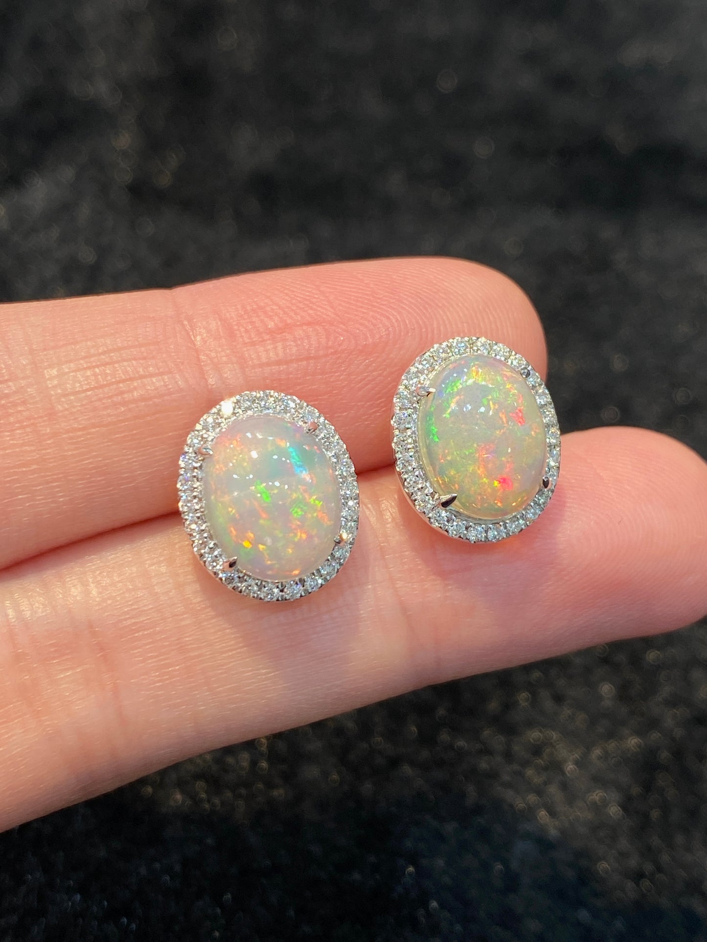 Natural Opal 3.12ct Earrings