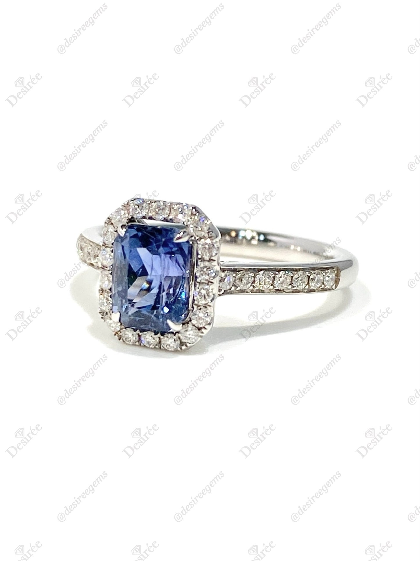 Natural Blue Sapphire 1.38ct Ring