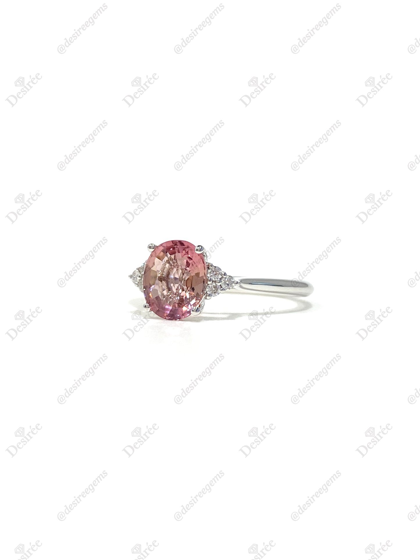 Natural Pink Tourmaline 1.49ct Ring