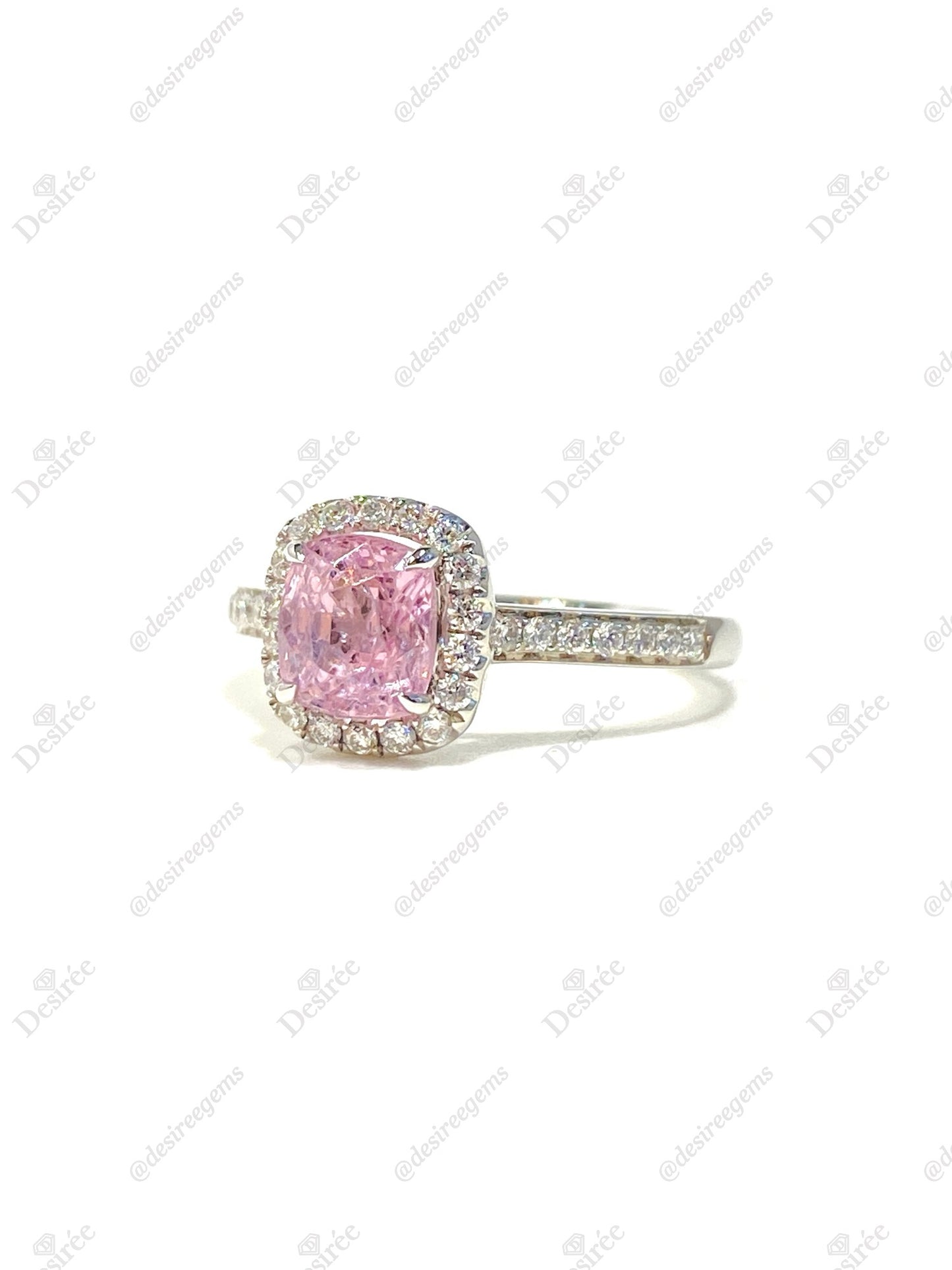 Natural Pink Spinel 1.45ct Ring