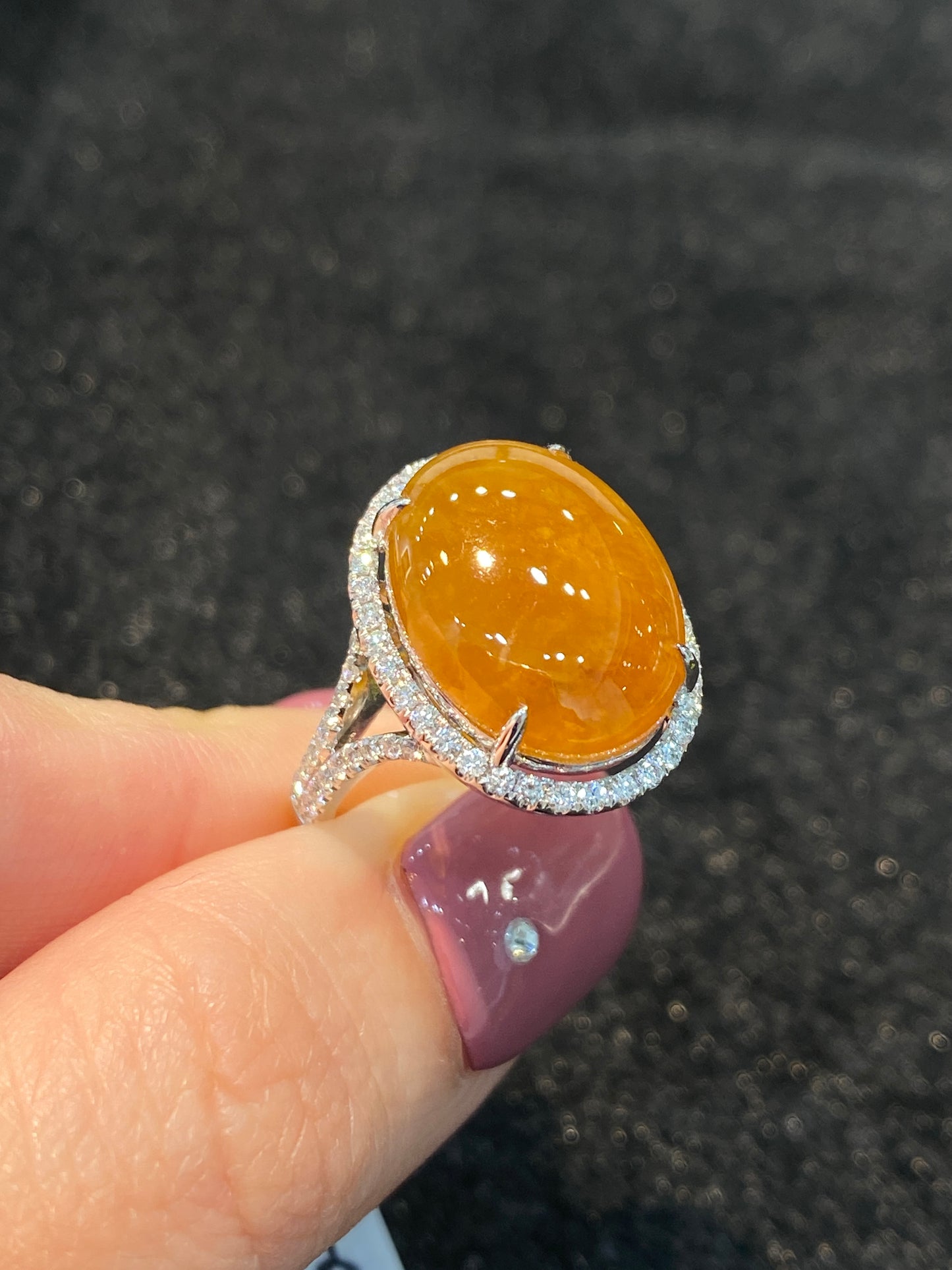 Natural Type A Jadeite Ring