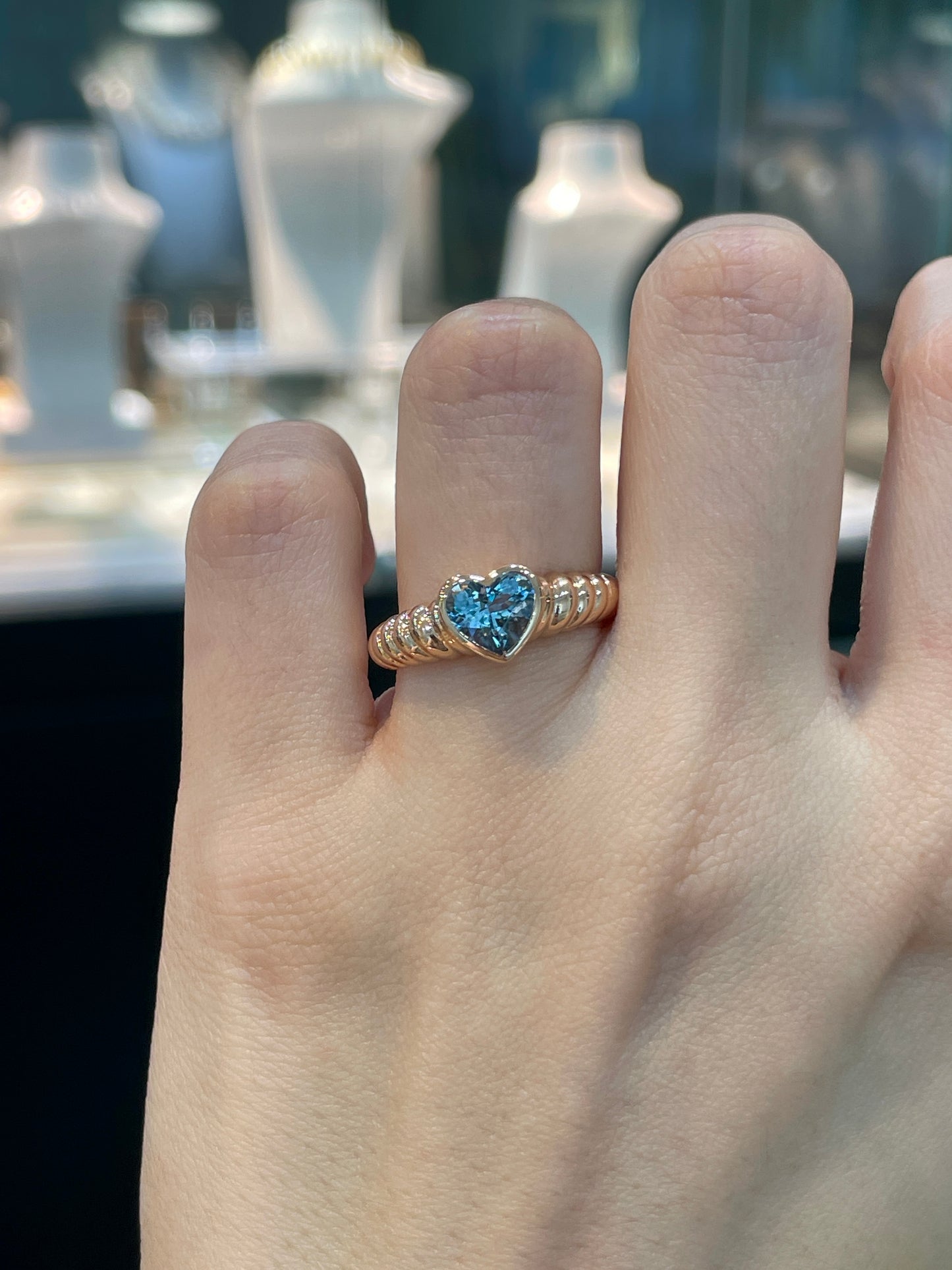 Natural Aquamarine 0.84ct Ring