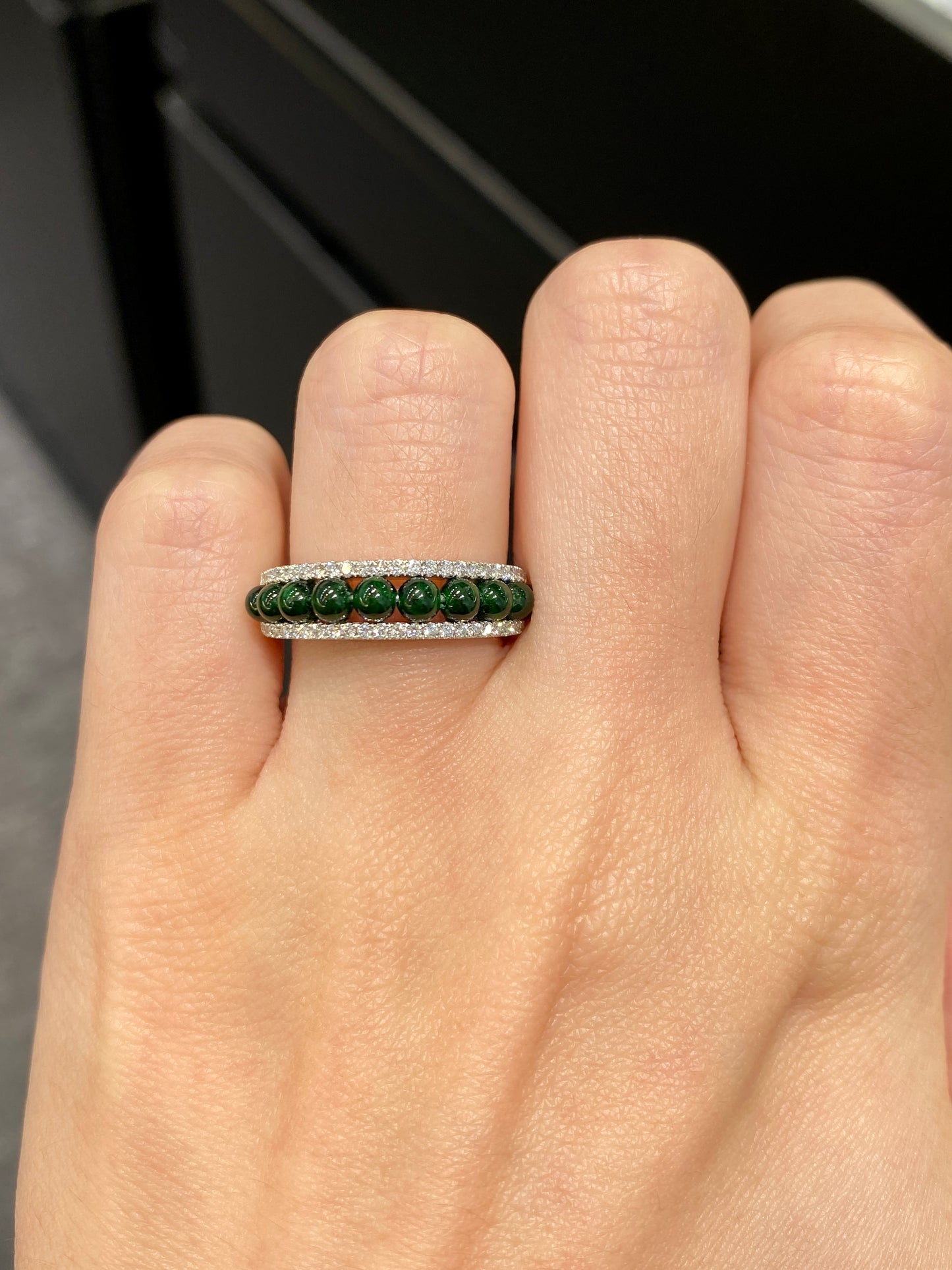 Natural Type A Jadeite Ring