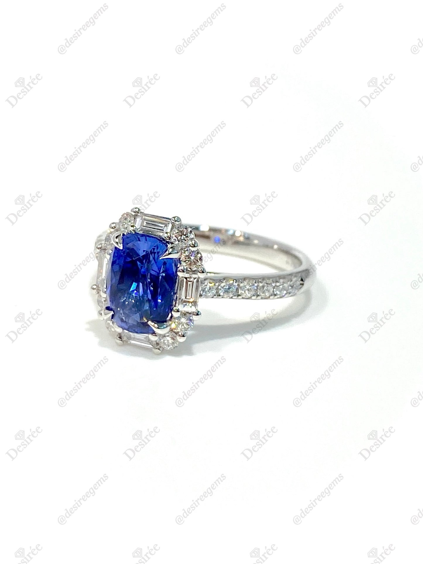 Natural Blue Sapphire 2.04ct Ring