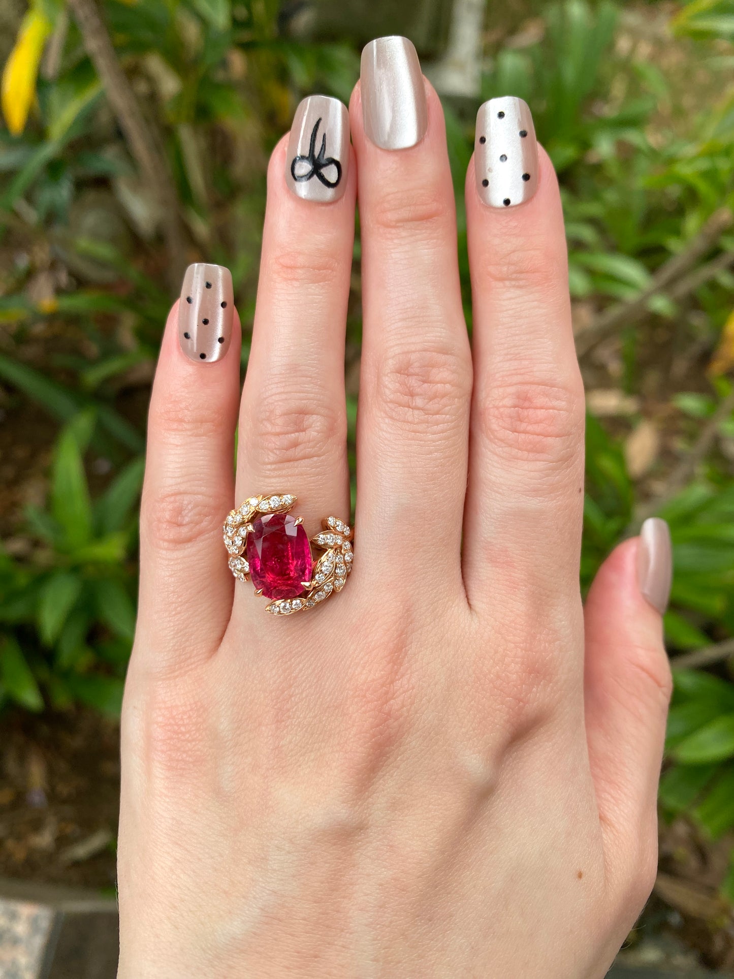 Natural Pink Tourmaline 4.05ct Ring