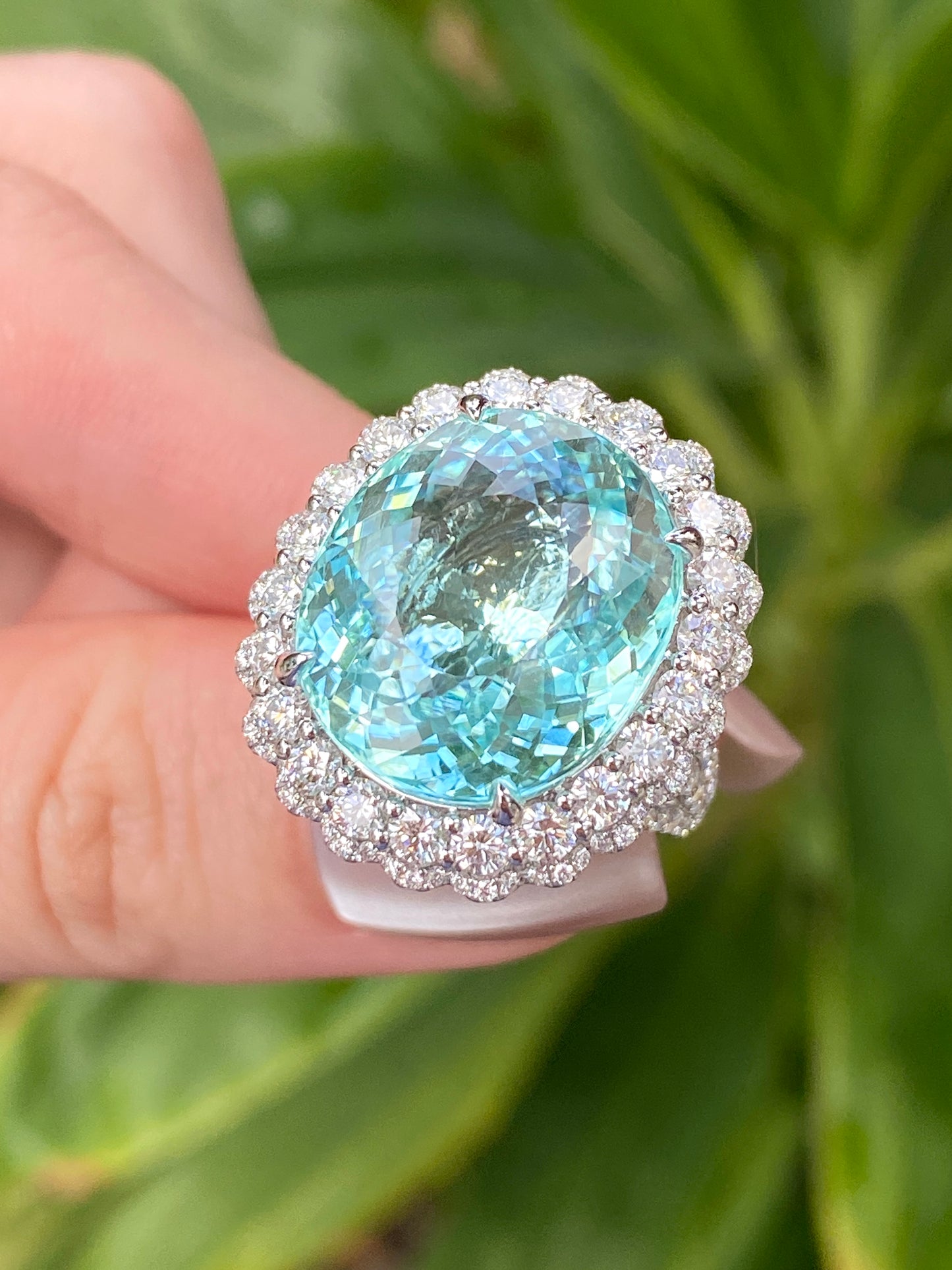 Natural Paraiba Tourmaline 14.85ct Ring