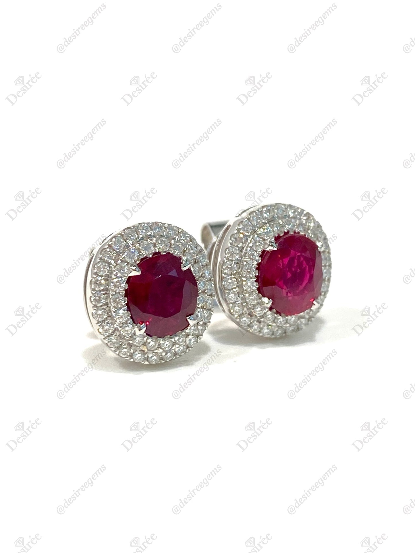 Natural Ruby 1.48ct Earrings