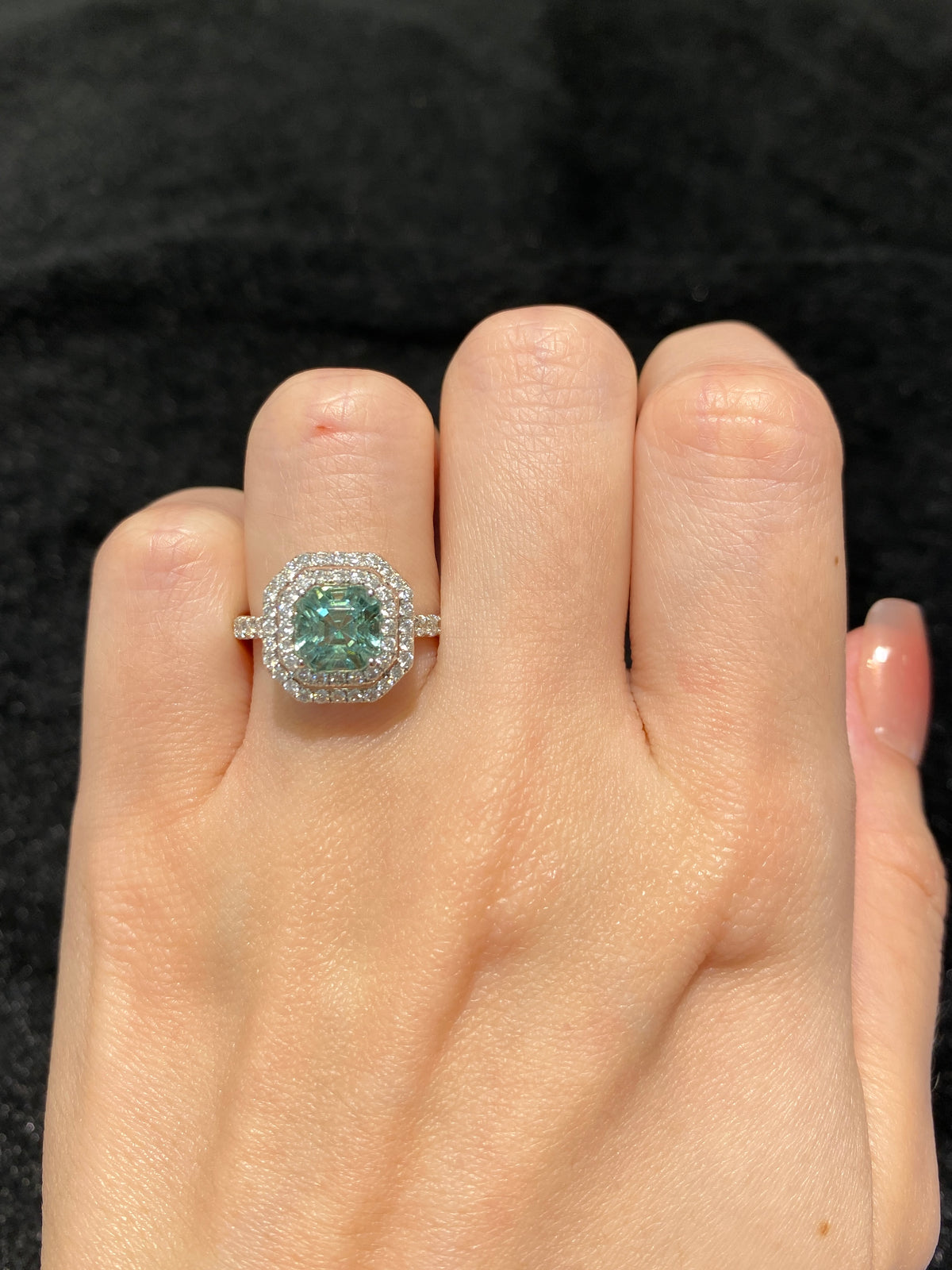Natural Seafoam Tourmaline 1.85ct Ring