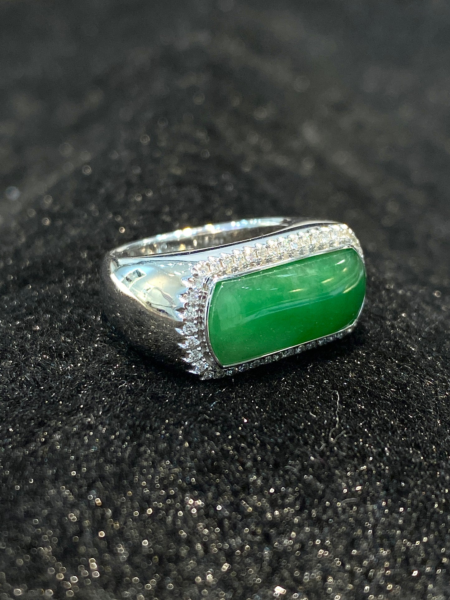 Natural Type A Jadeite Ring