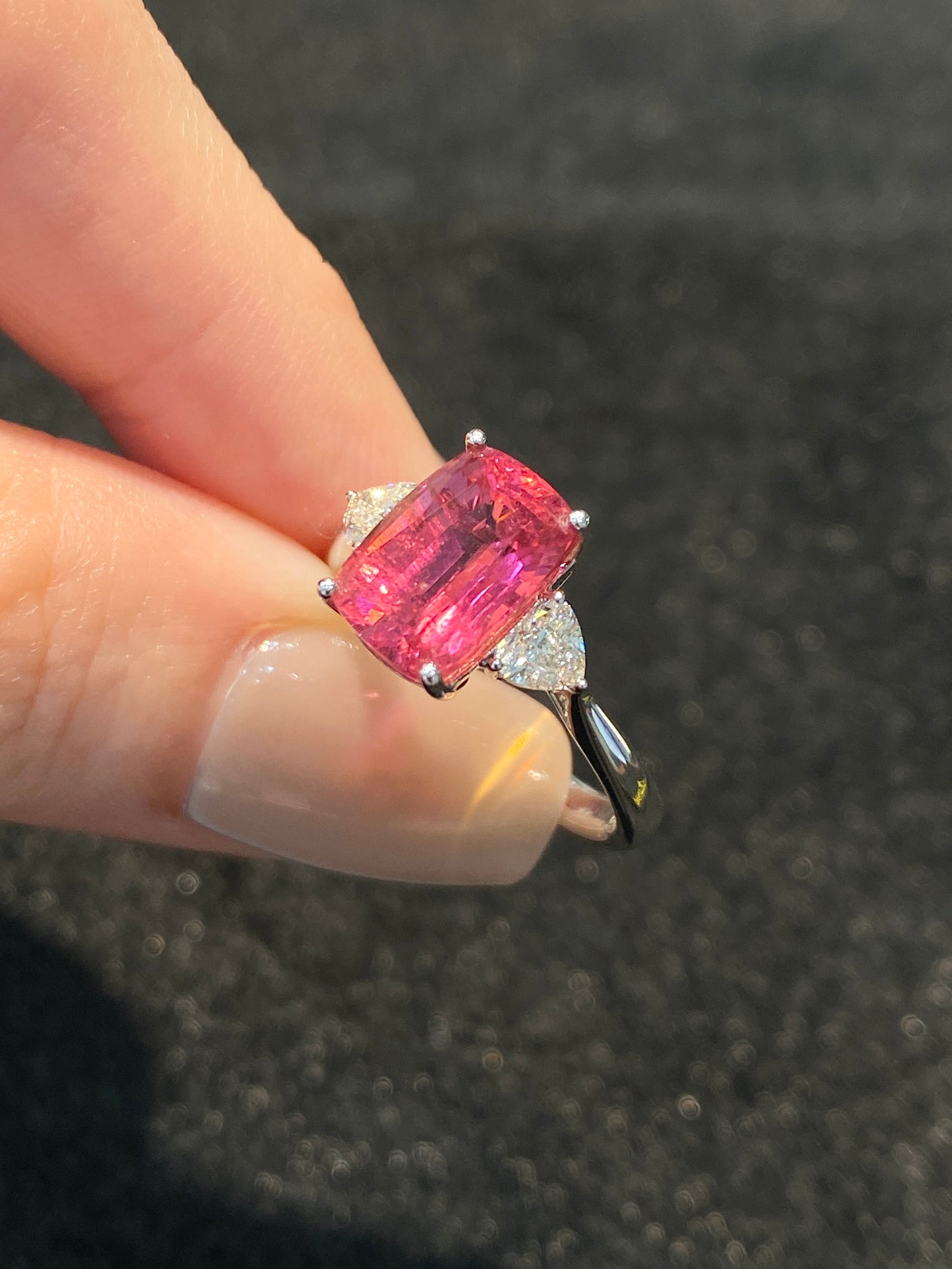Natural Pink Tourmaline 3.40ct Ring
