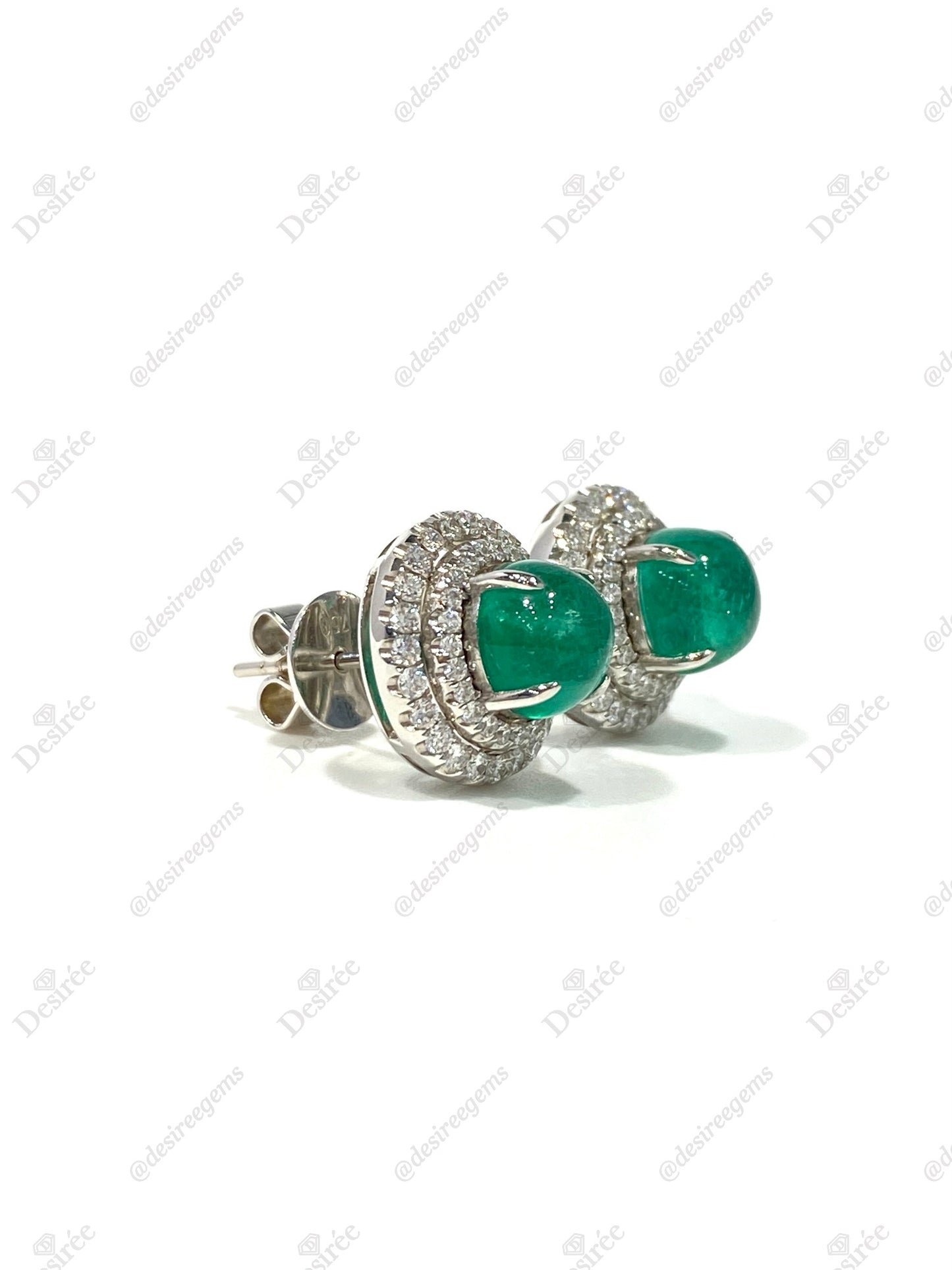 Natural Emerald 4.23ct Earrings