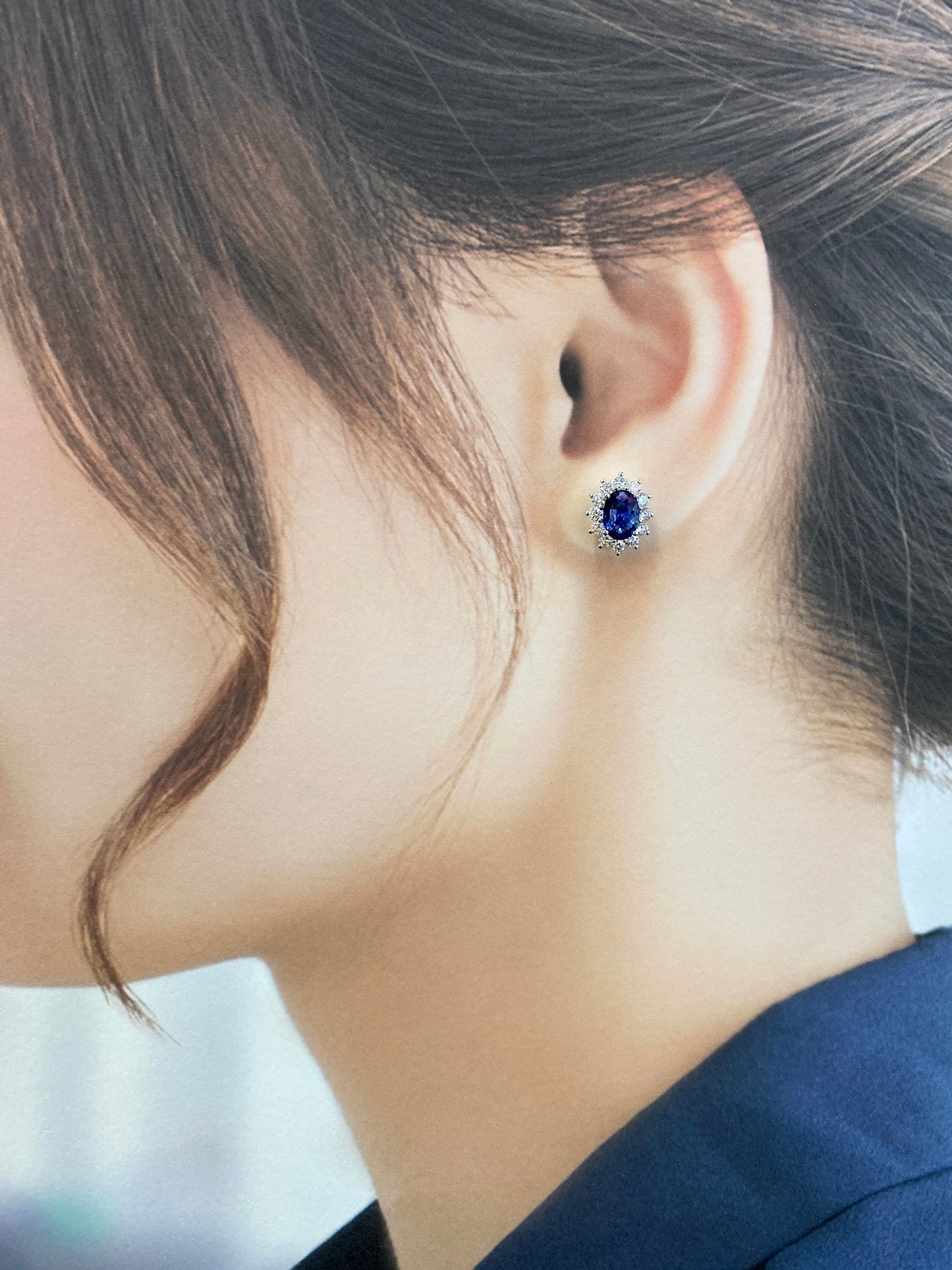 Royal Blue Sapphire 2.12ct Earrings