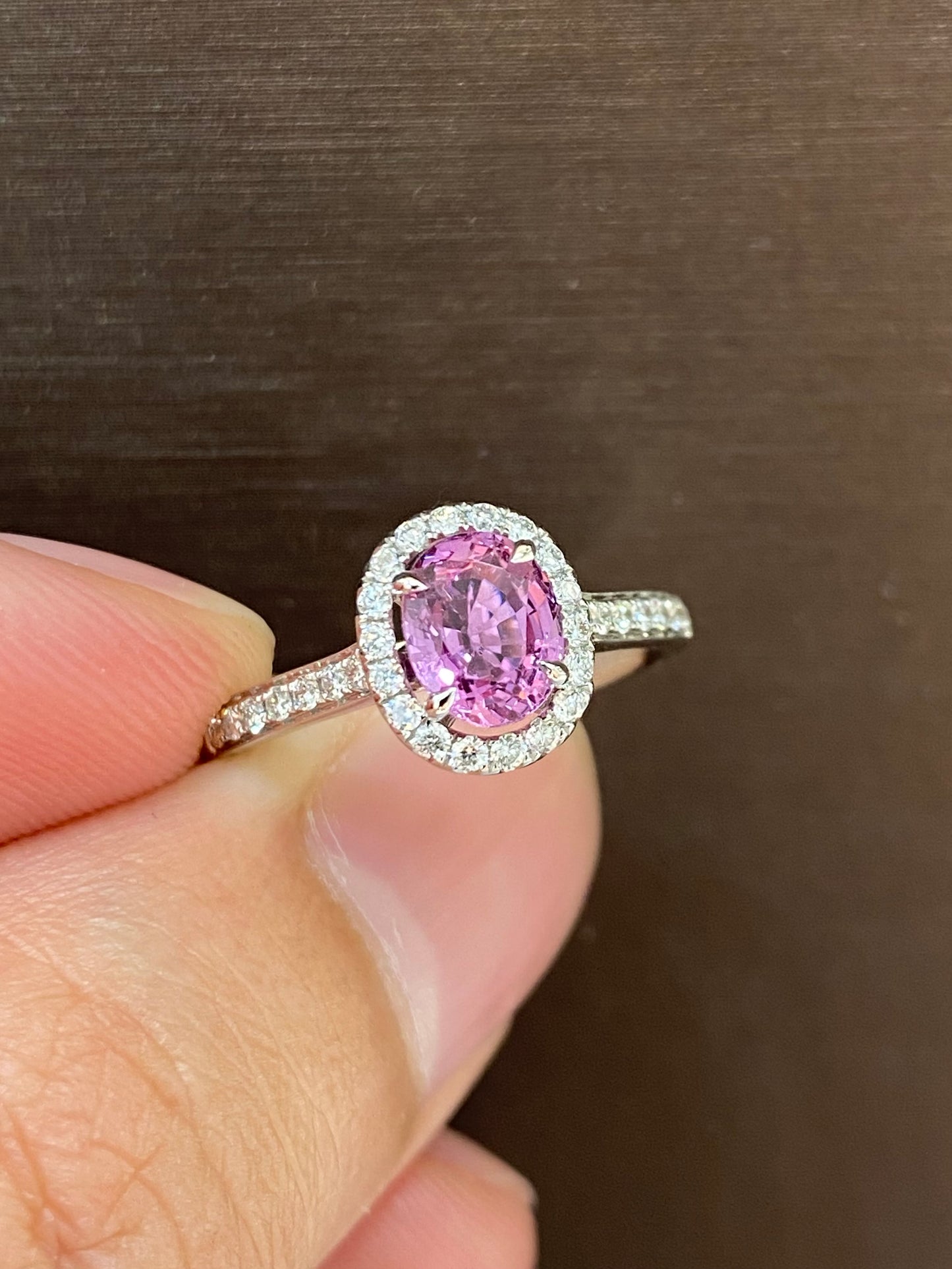 Natural Pink Sapphire 1.40ct Ring