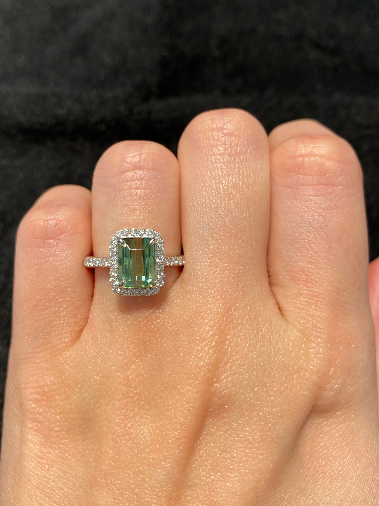 Natural Green Tourmaline 2.1ct Ring