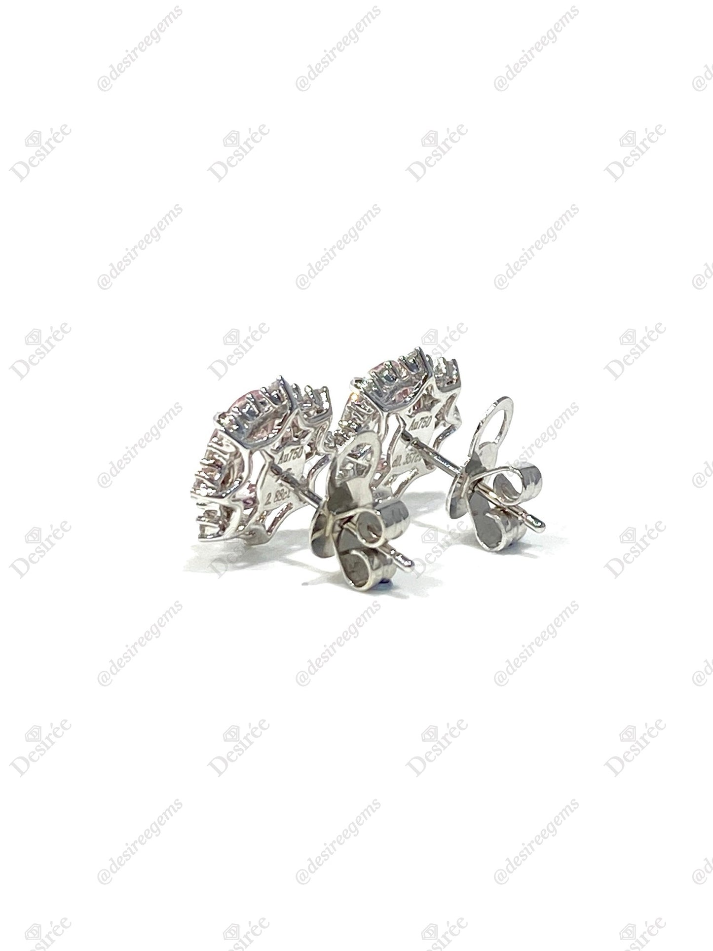 Natural Morganite 2.88ct Earrings