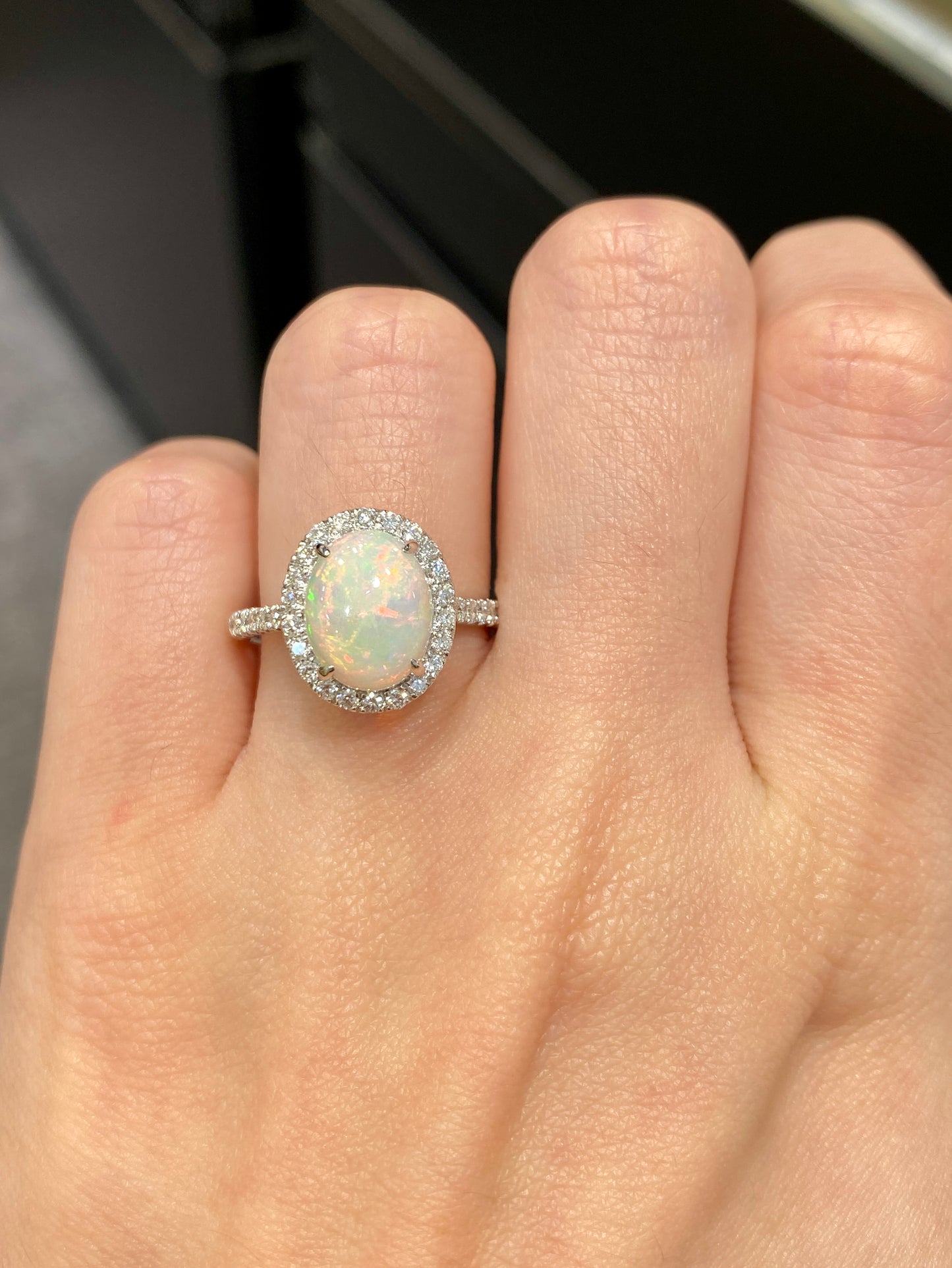 Natural Opal 1.20ct Ring