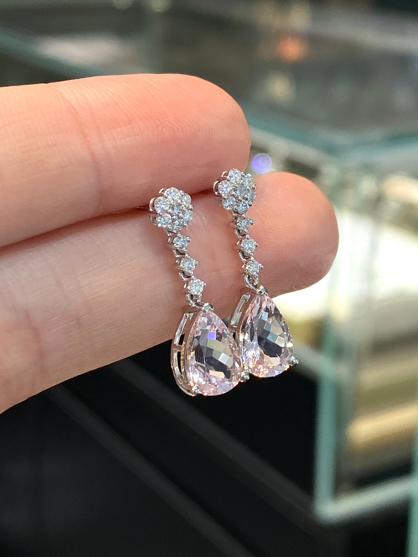 Natural Morganite 2.66ct Earrings
