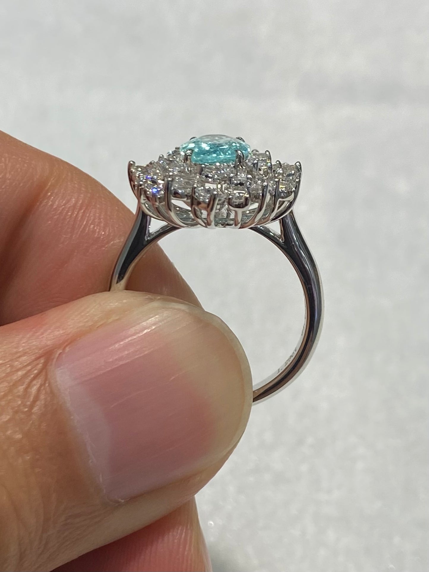 Natural Paraiba Tourmaline 1.29ct Ring