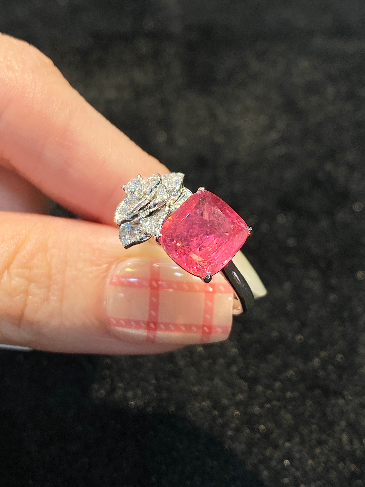 Natural Pink Tourmaline 3.30ct Ring