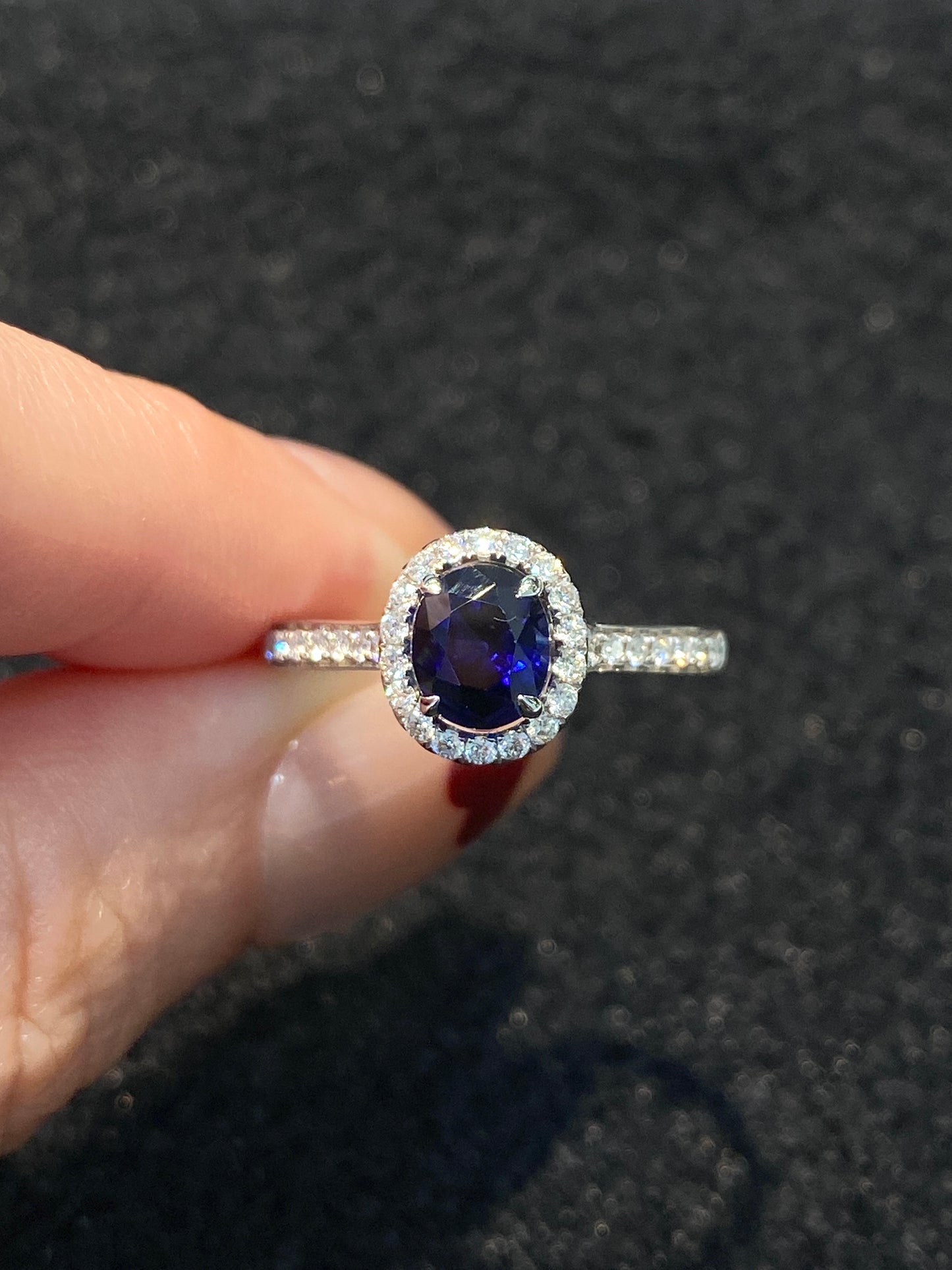 Natural Blue Sapphire 1.34ct Ring