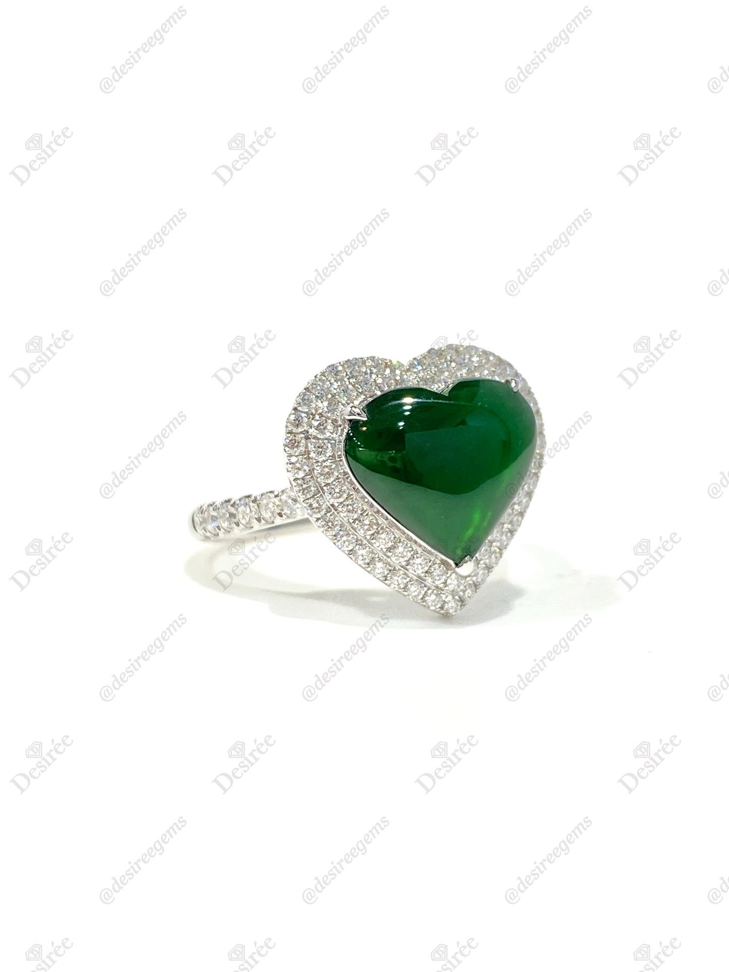 Natural Type A Jadeite Ring