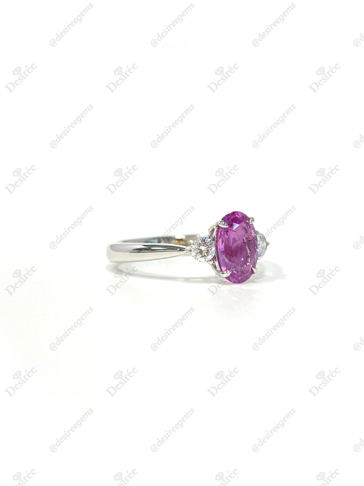 Natural Pink Sapphire 1.15ct Ring