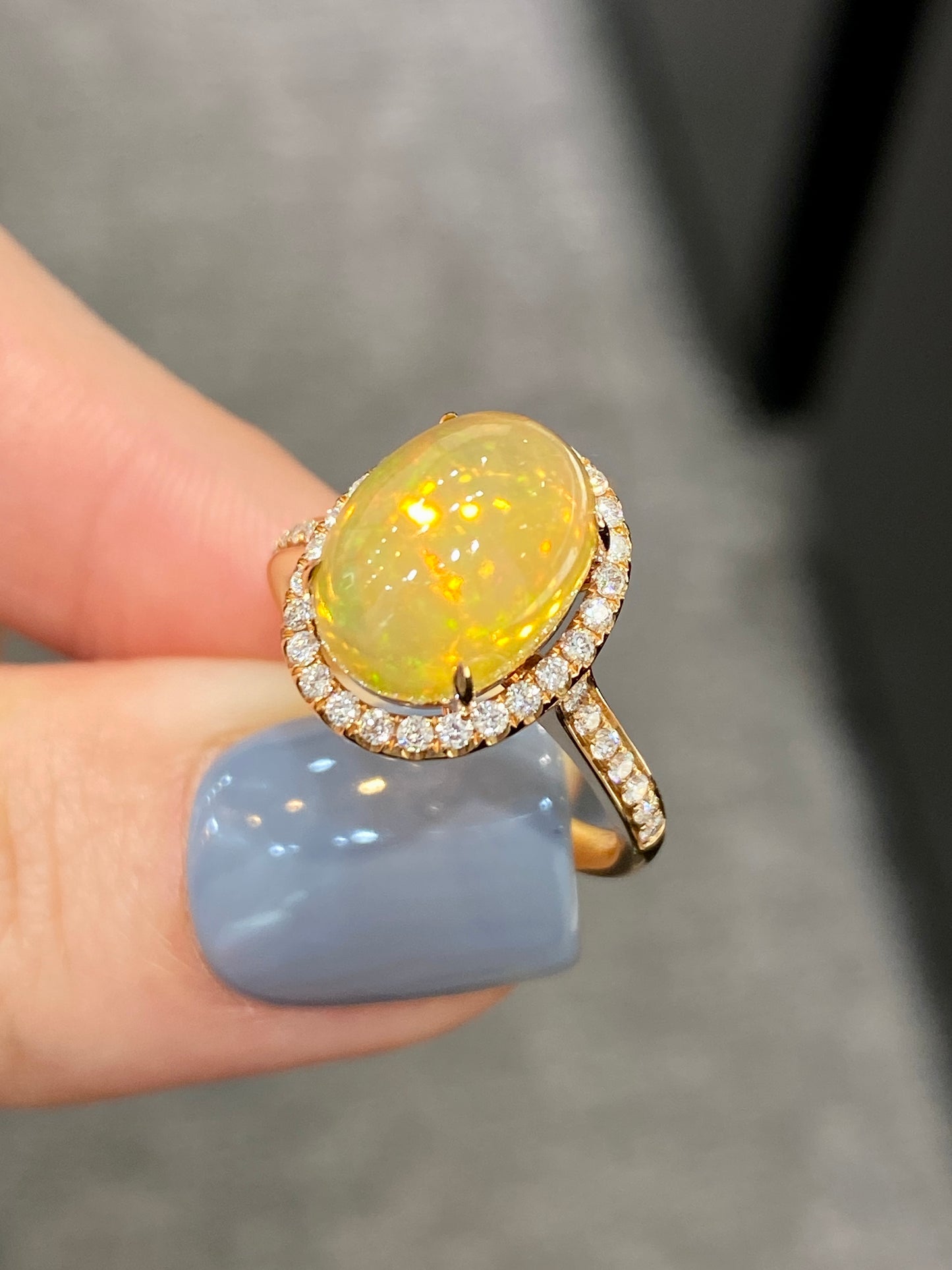 Natural Opal 3.07ct Ring