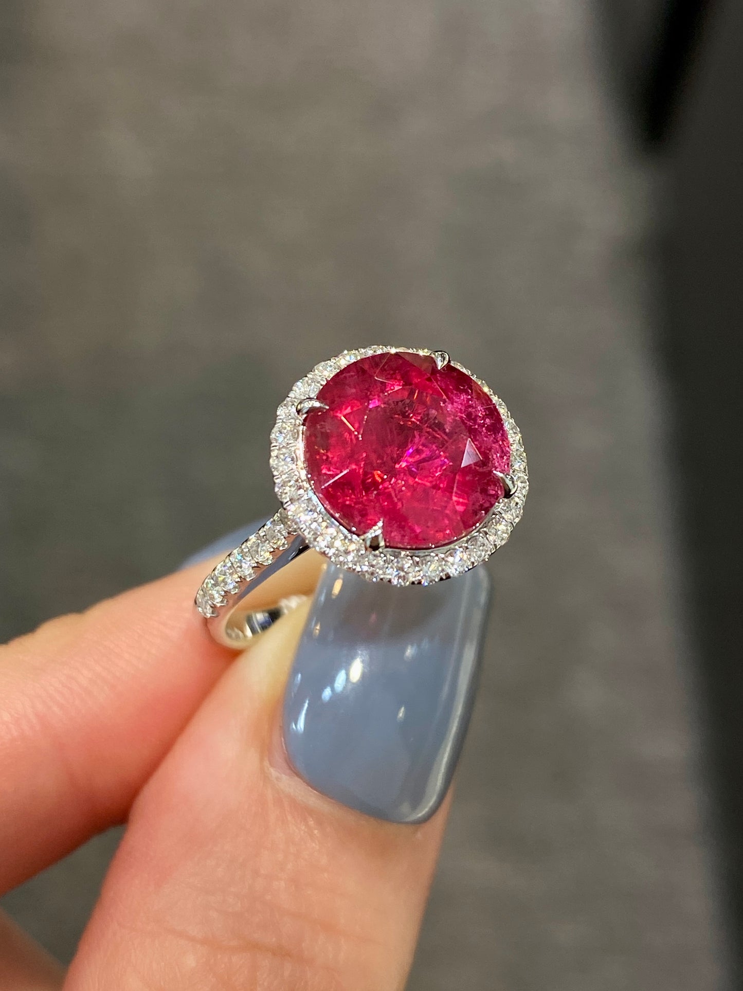 Natural Pink Tourmaline Ring 4.27ct