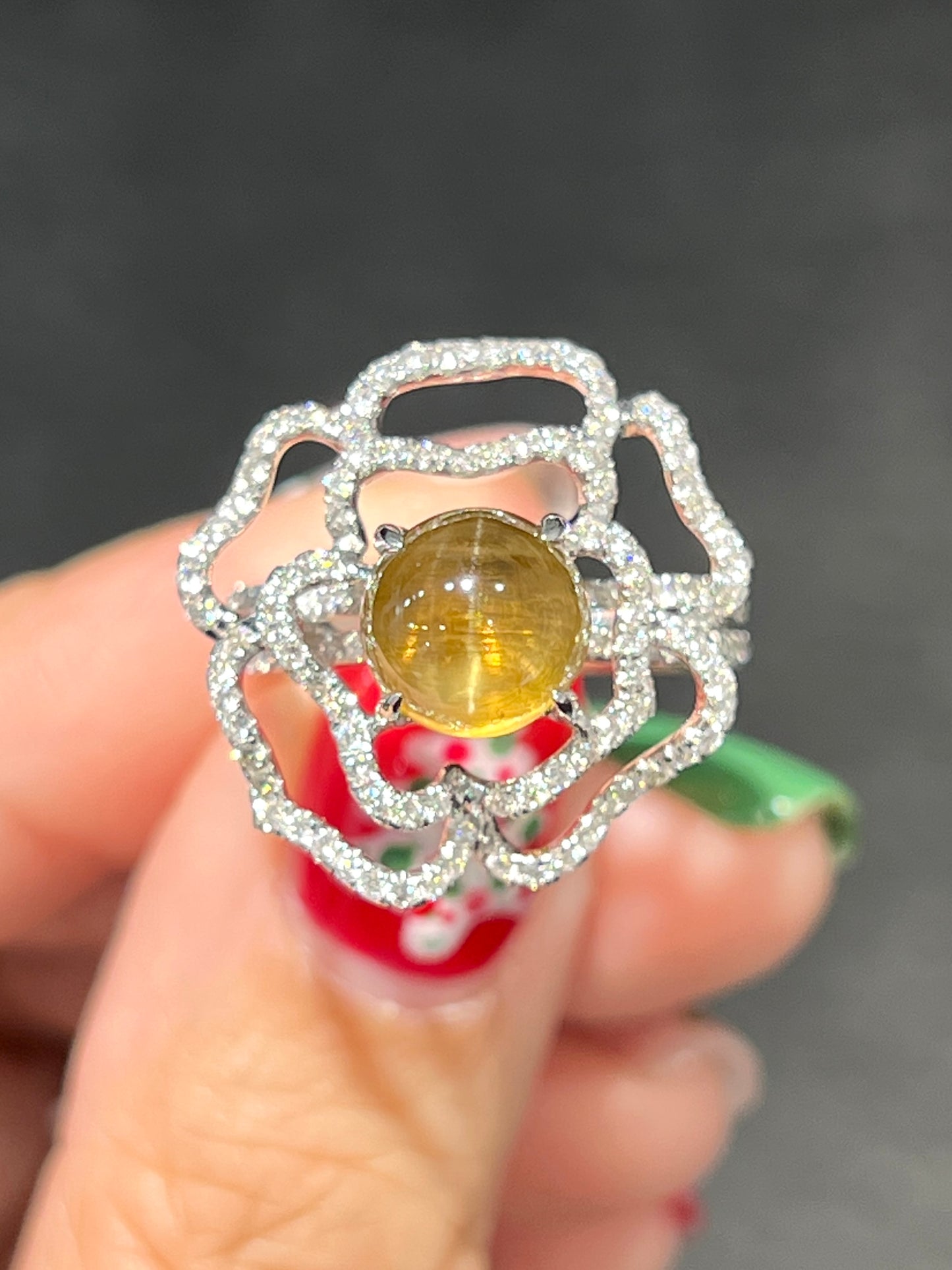 Natural Chrysoberyl Cat's Eye 3.80ct Ring