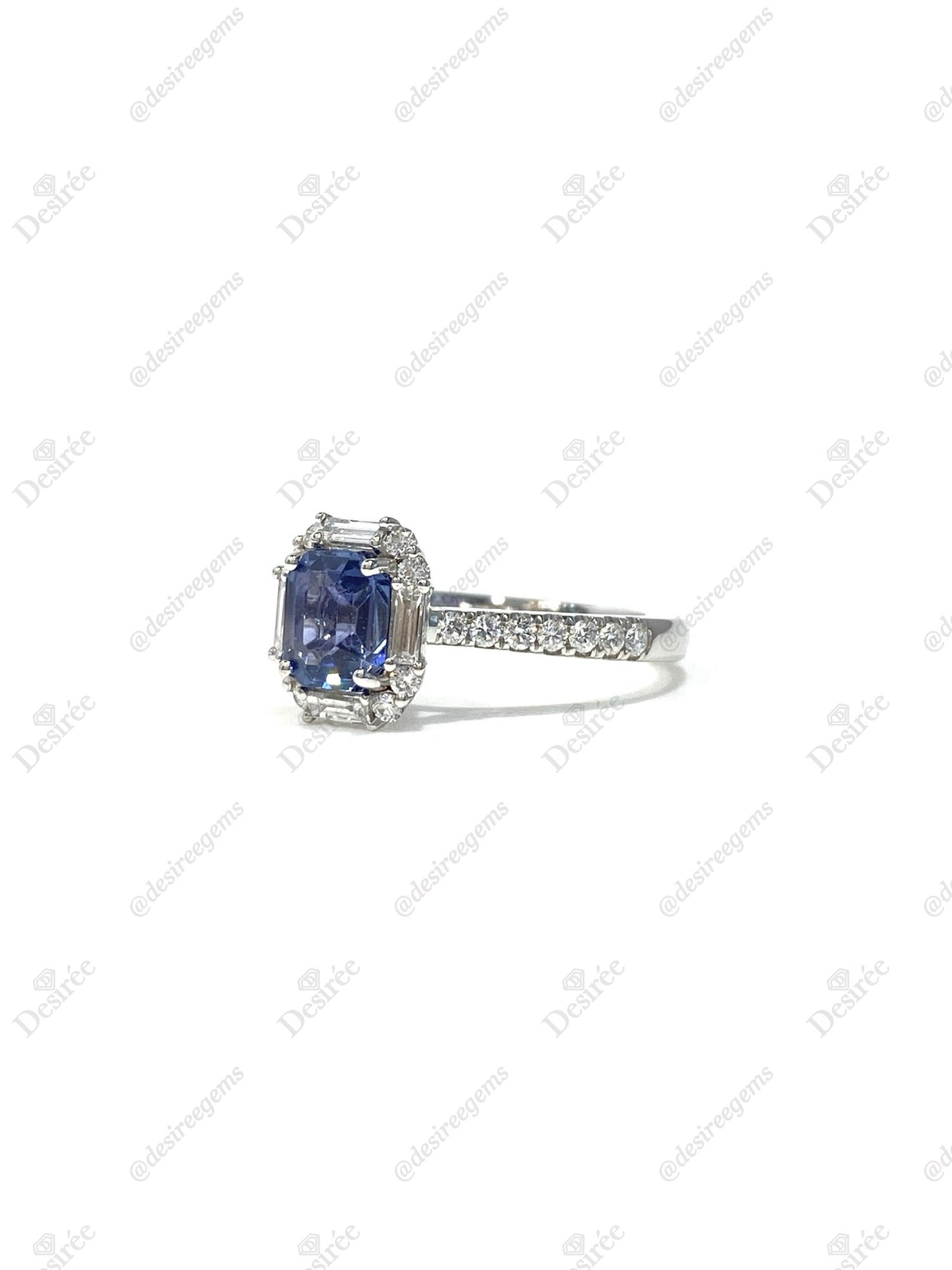 Natural Blue Sapphire 1.22ct Ring