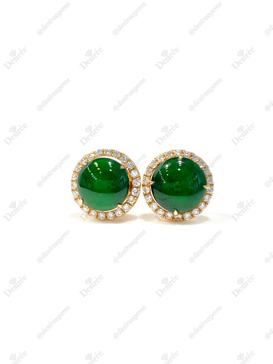 Natural Type A Jadeite Earrings