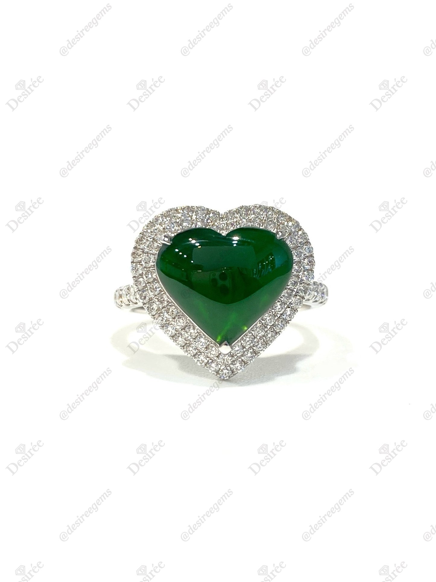 Natural Type A Jadeite Ring