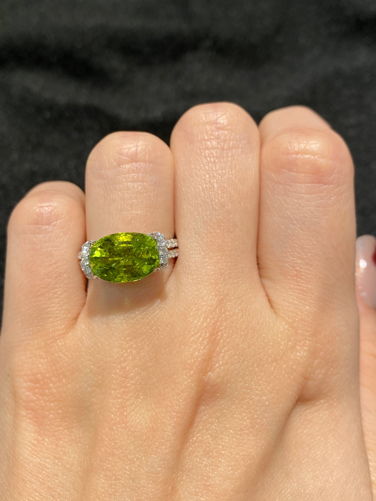 Natural Green Tourmaline 4.28ct Ring