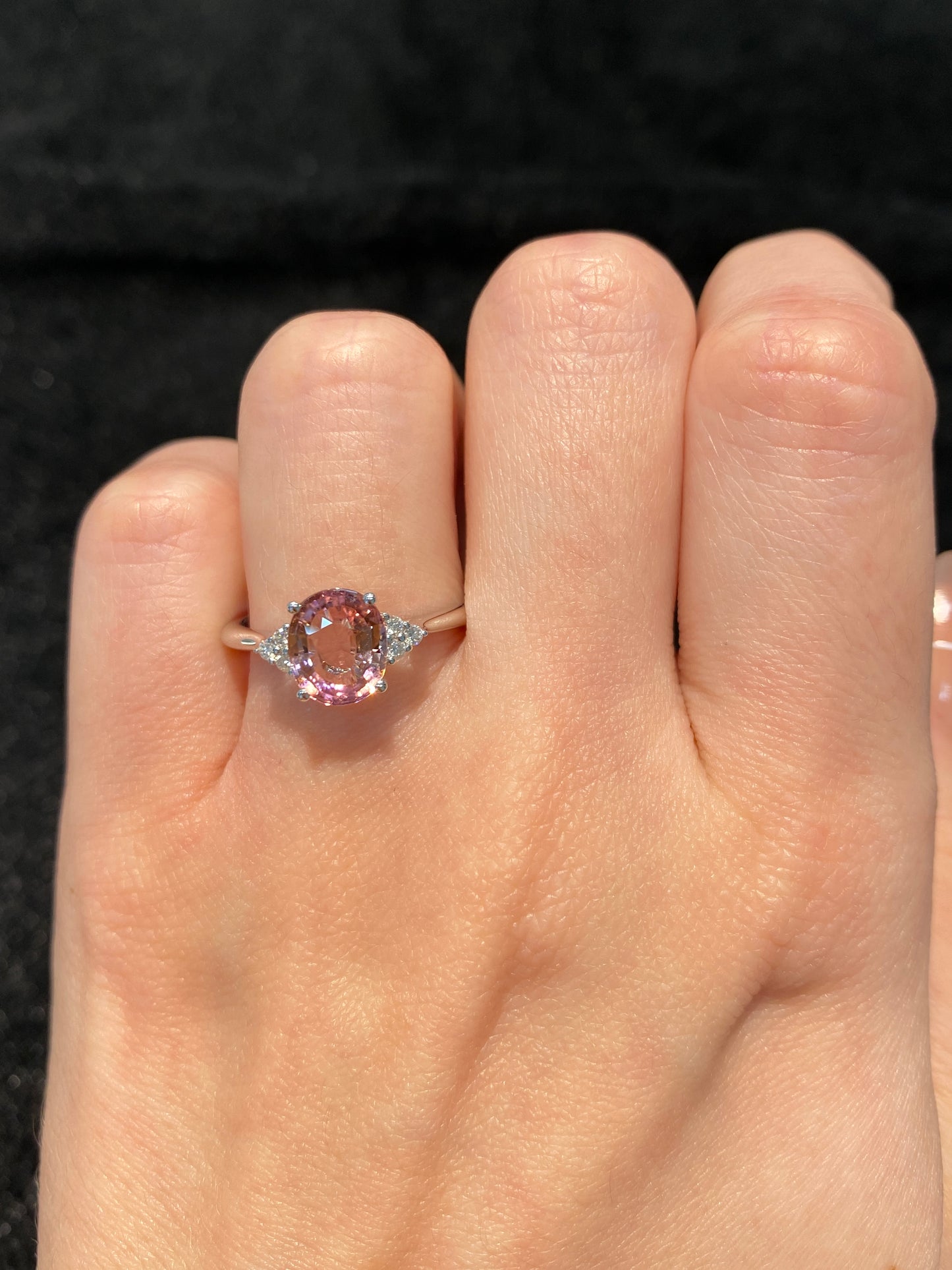 Natural Pink Tourmaline 1.49ct Ring