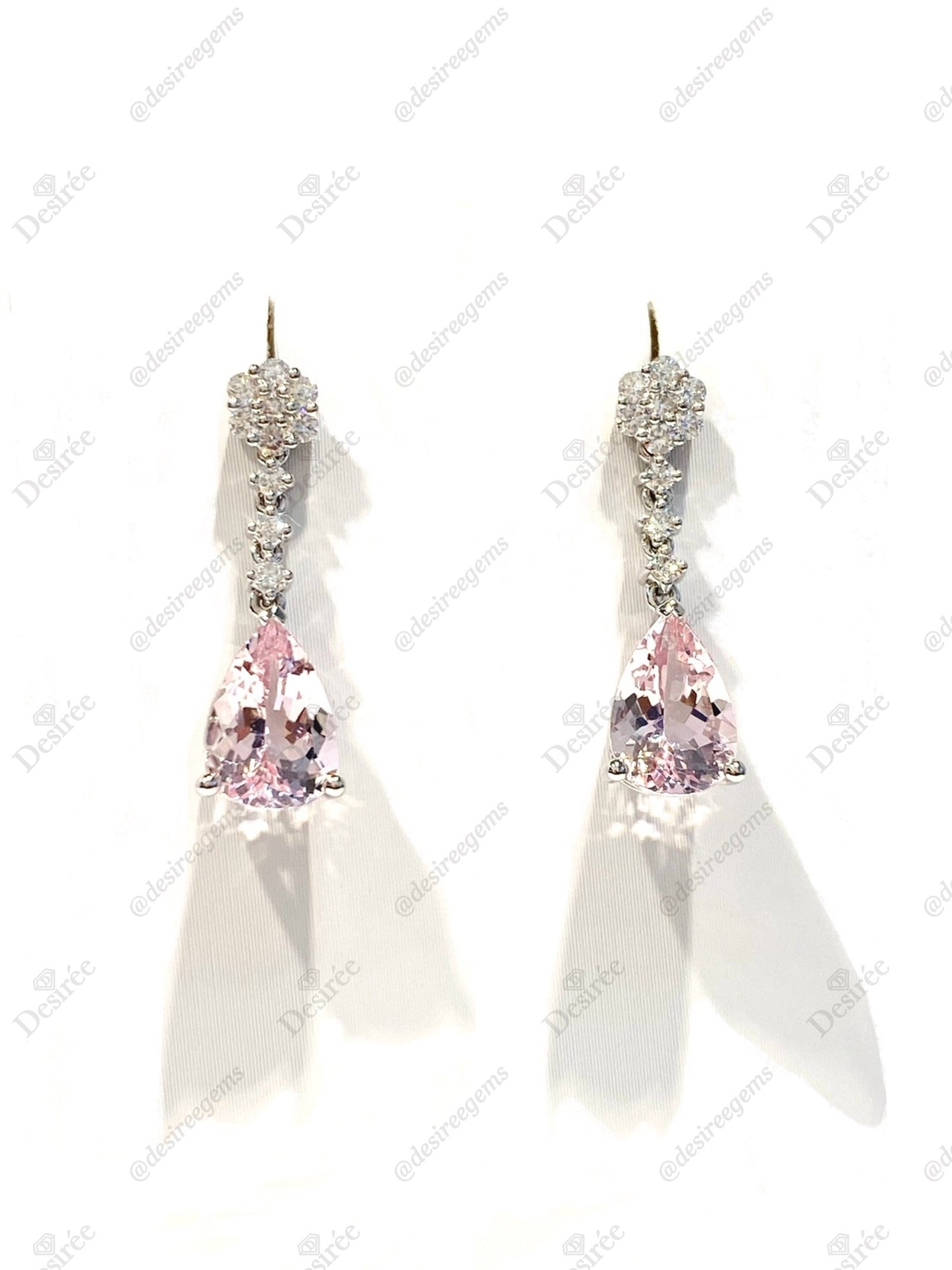 Natural Morganite 2.66ct Earrings