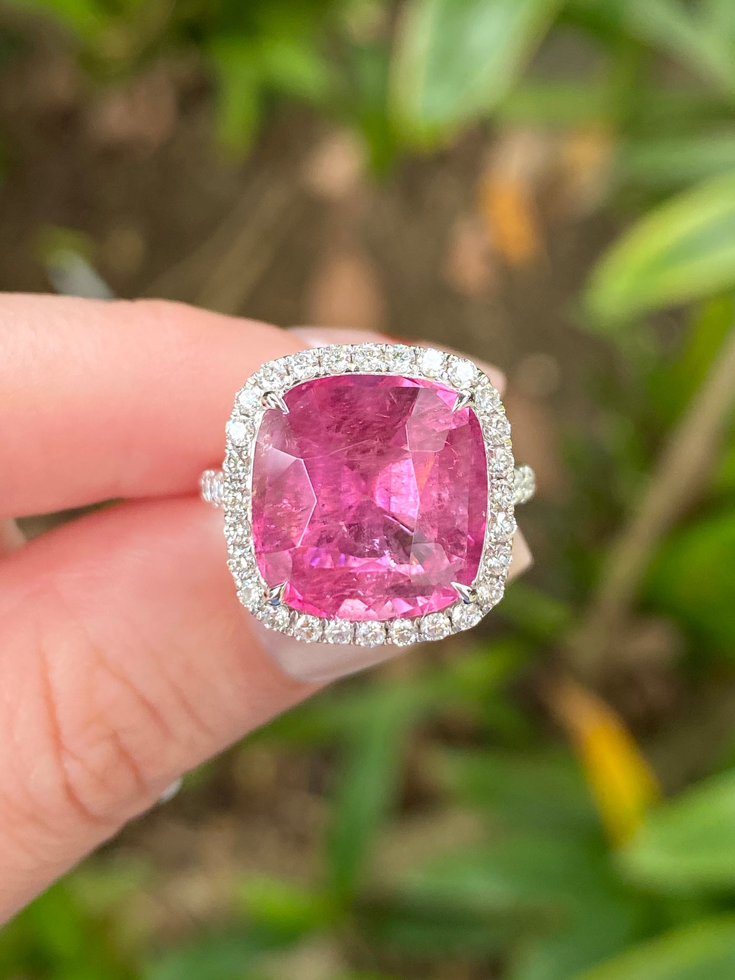 Natural Pink Tourmaline 6.85ct Ring