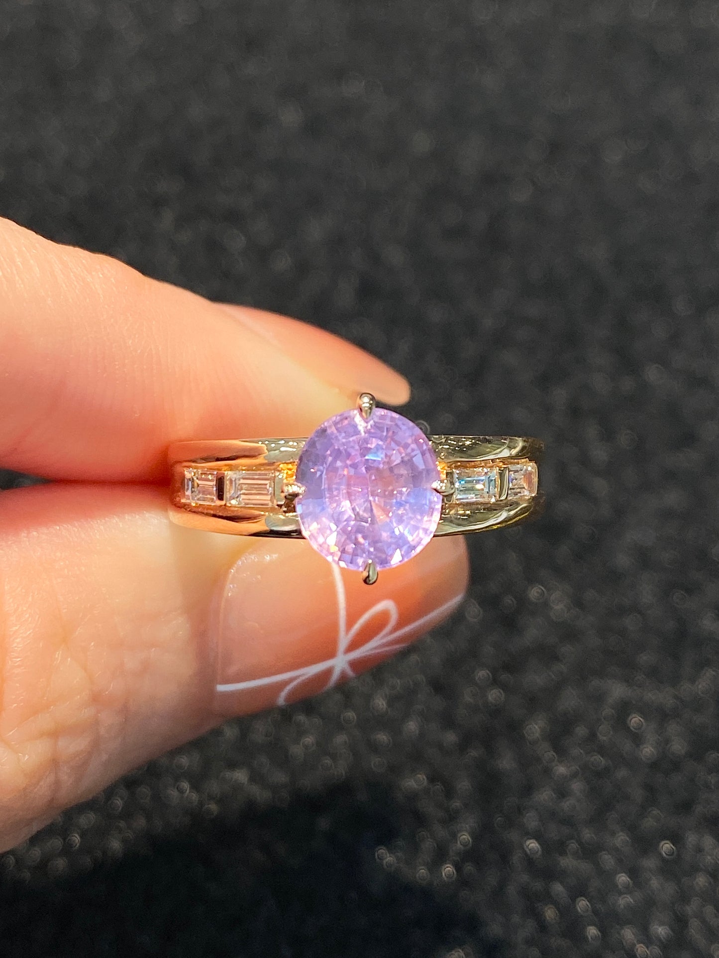 Natural Pink Sapphire 1.75ct Ring