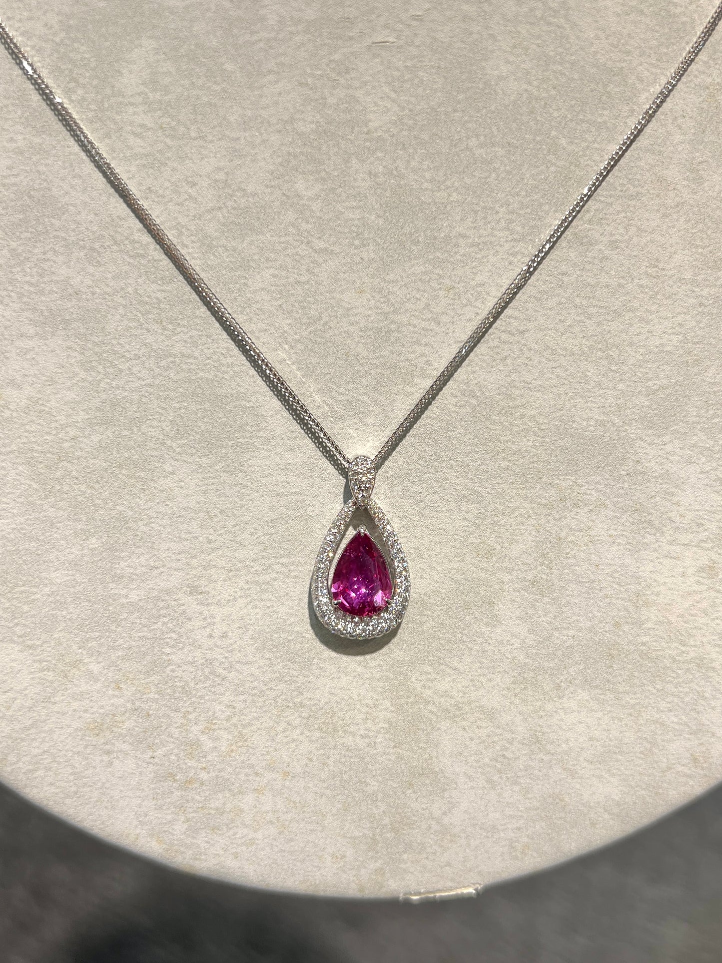 Natural Unheated Ruby 2.07ct Necklace