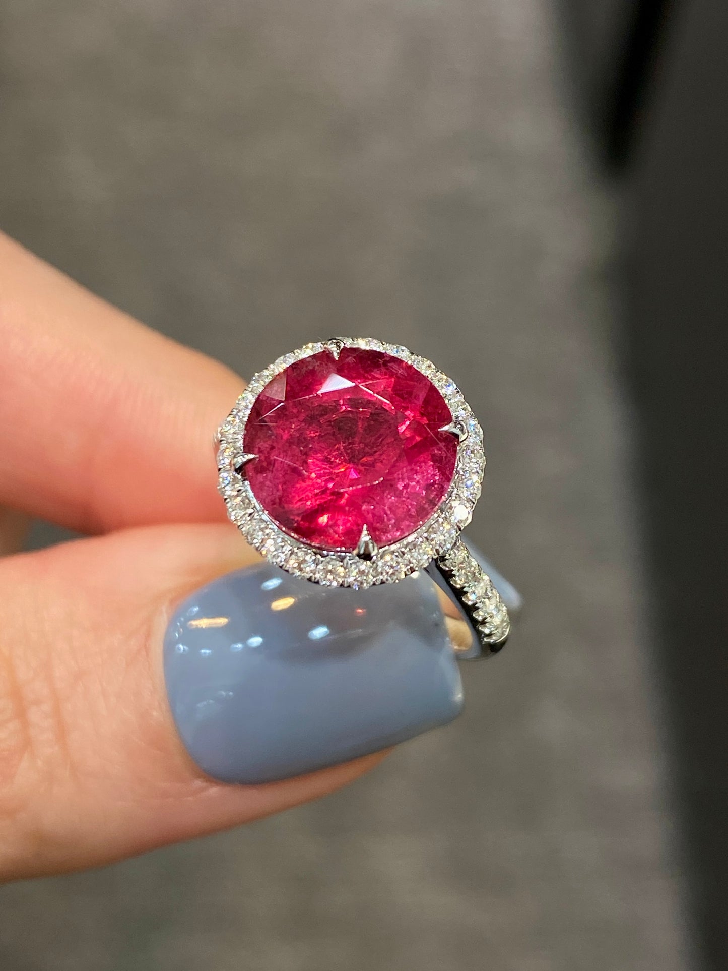 Natural Pink Tourmaline Ring 4.27ct