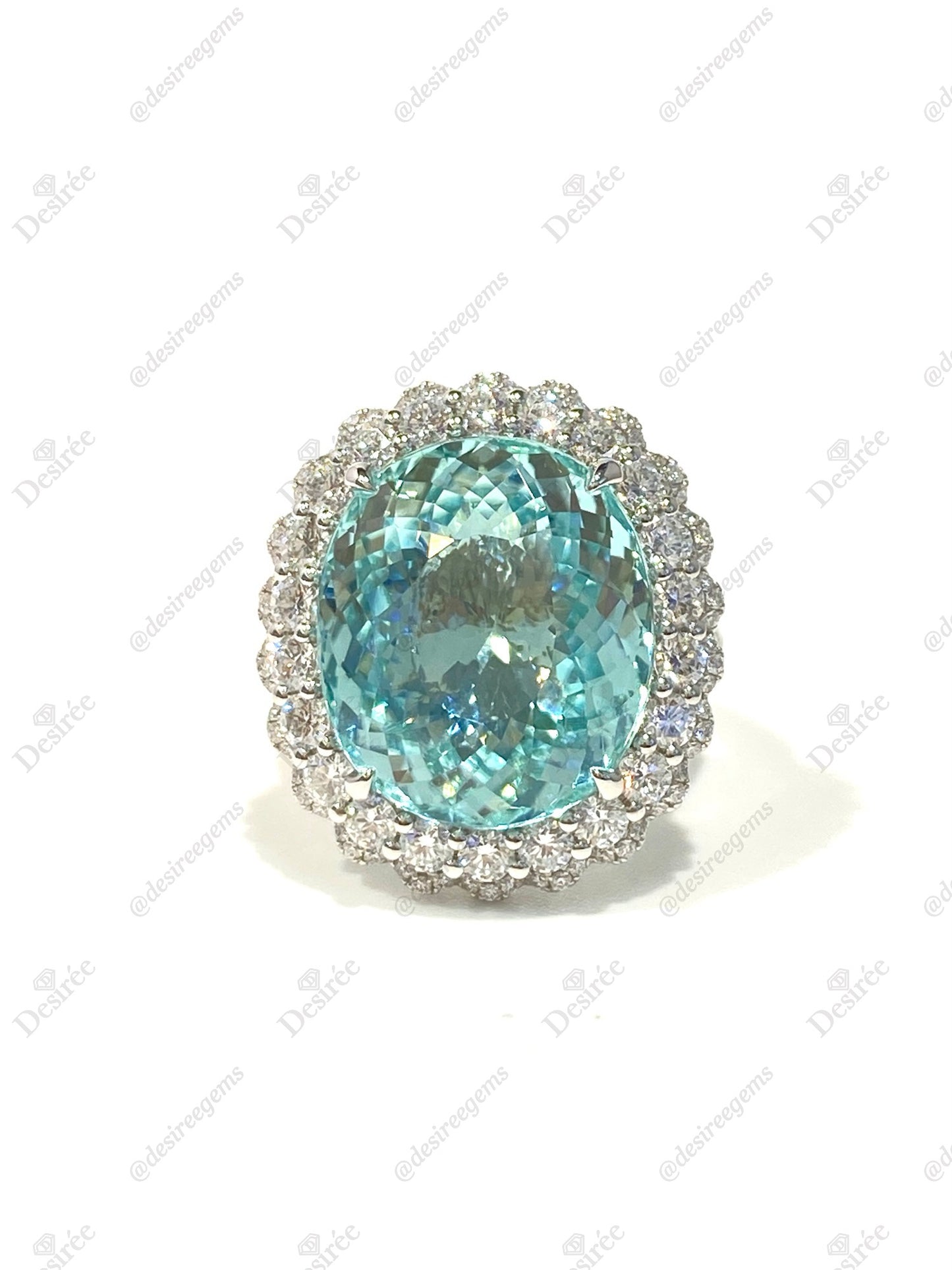 Natural Paraiba Tourmaline 14.85ct Ring