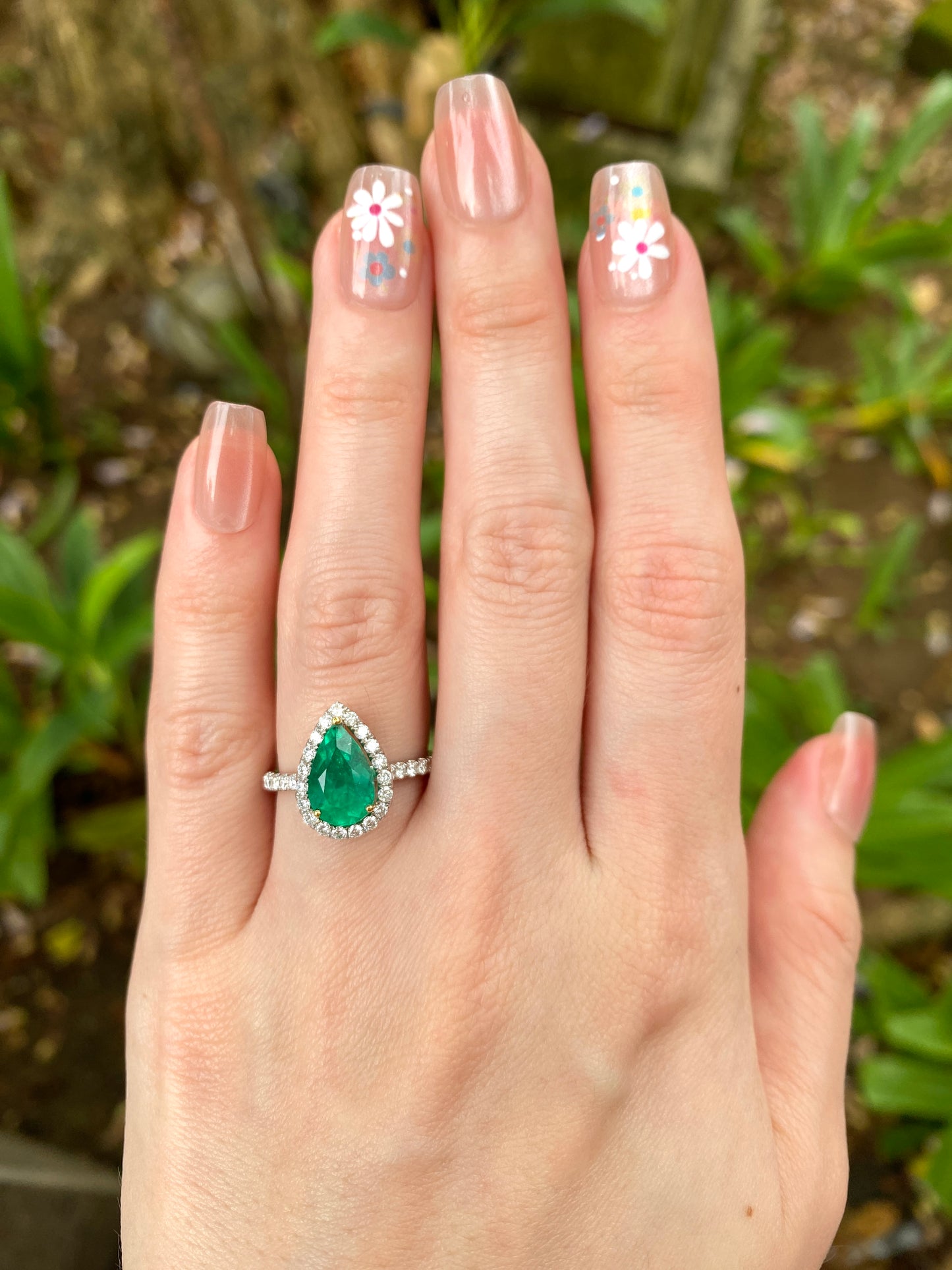 Natural Colombian Emerald 1.68ct Ring