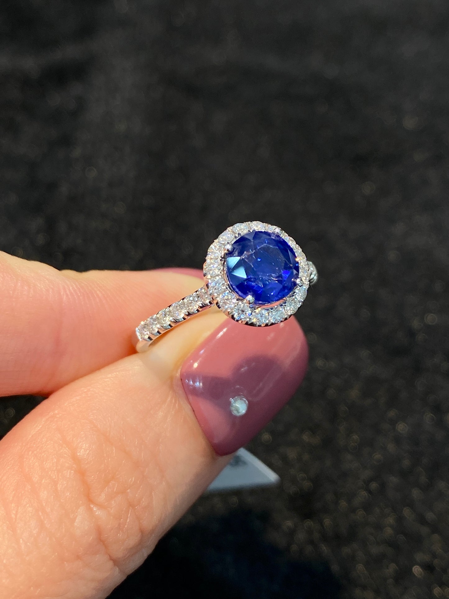Natural Blue Sapphire 1.78ct Ring