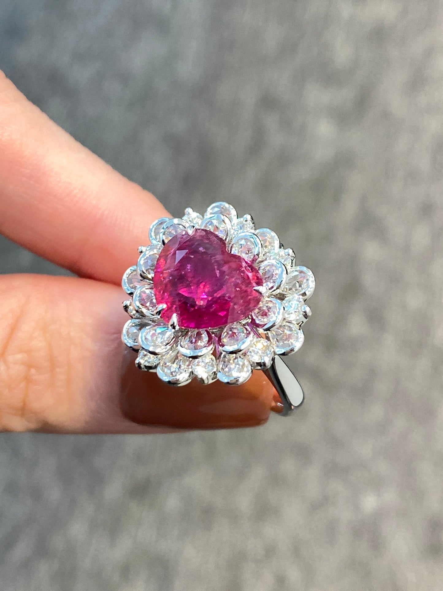 Natural Pink Tourmaline 3.73ct Ring/ Pendant
