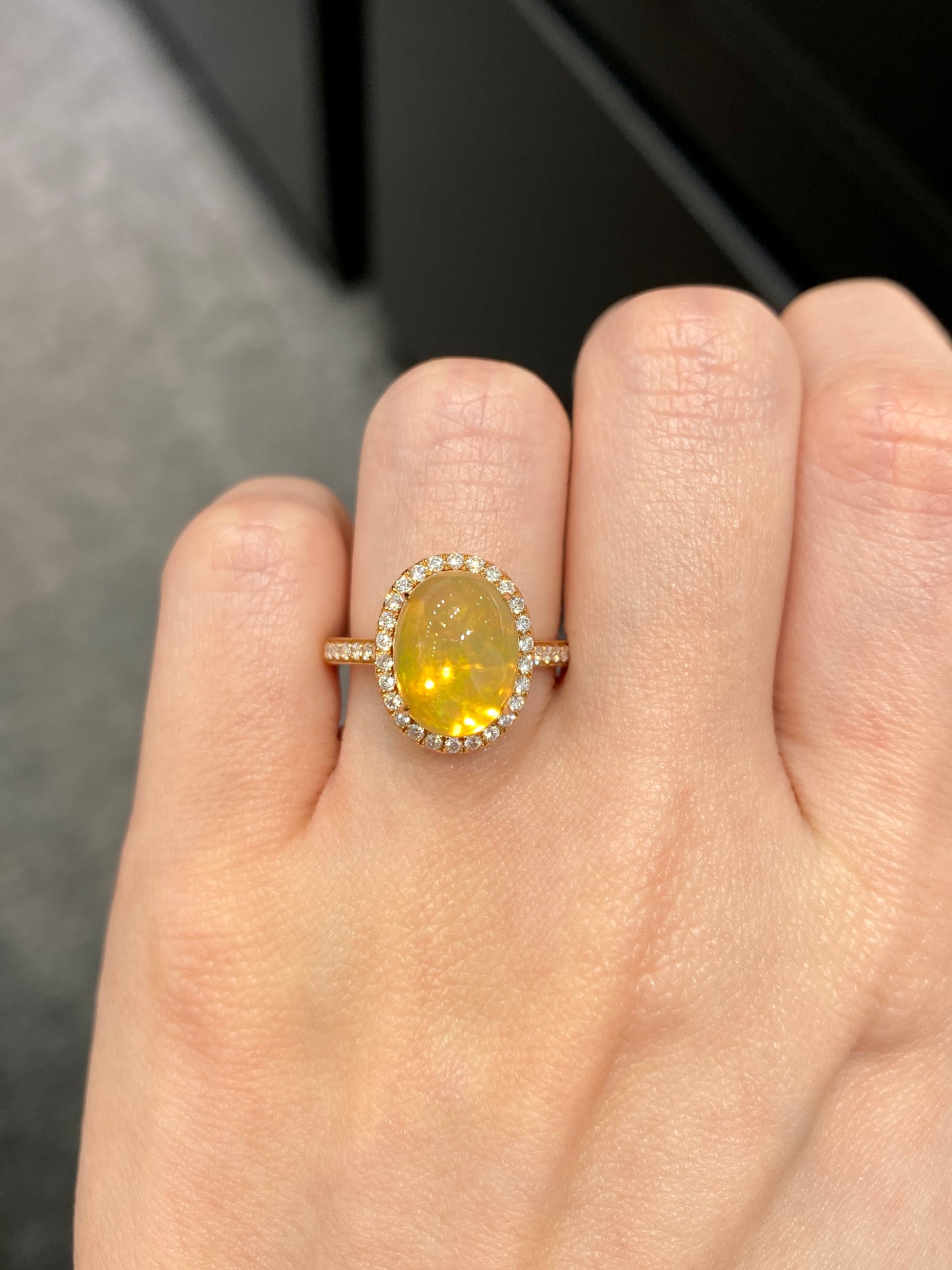 Natural Opal 3.07ct Ring