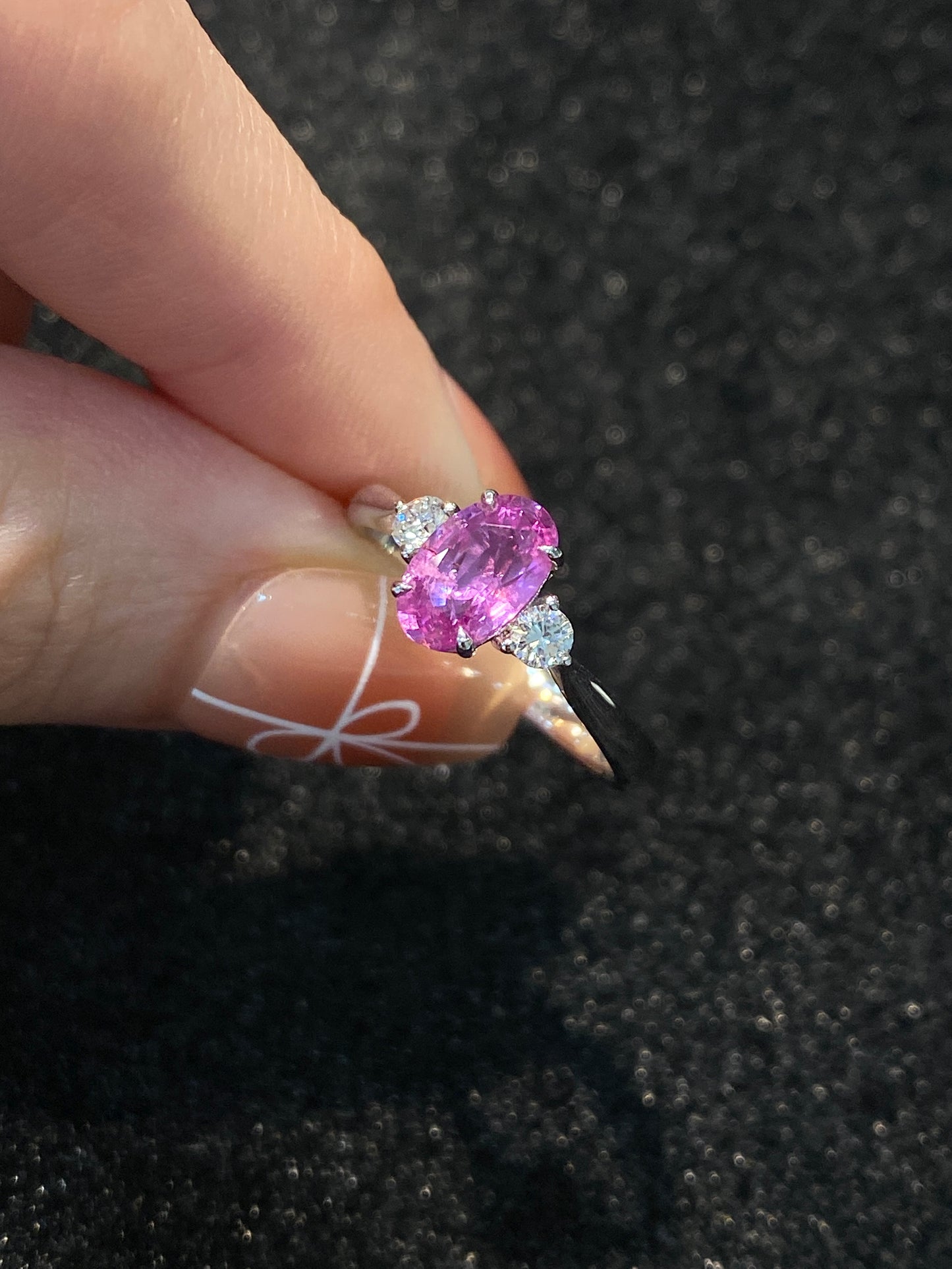 Natural Pink Sapphire 1.15ct Ring