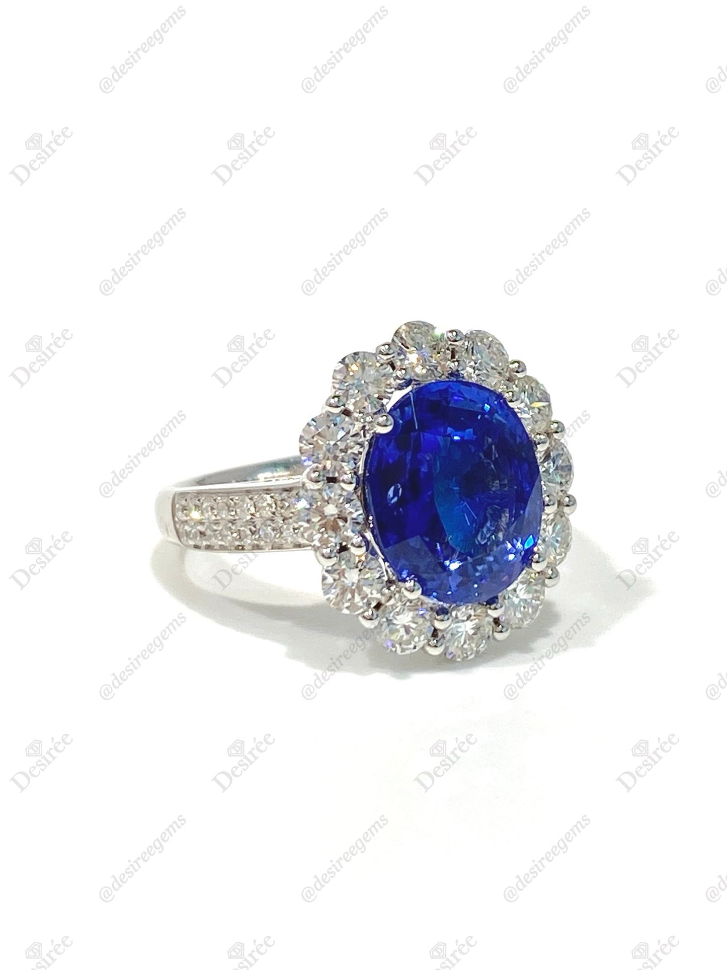 Natural Blue Sapphire Ring 4.80ct