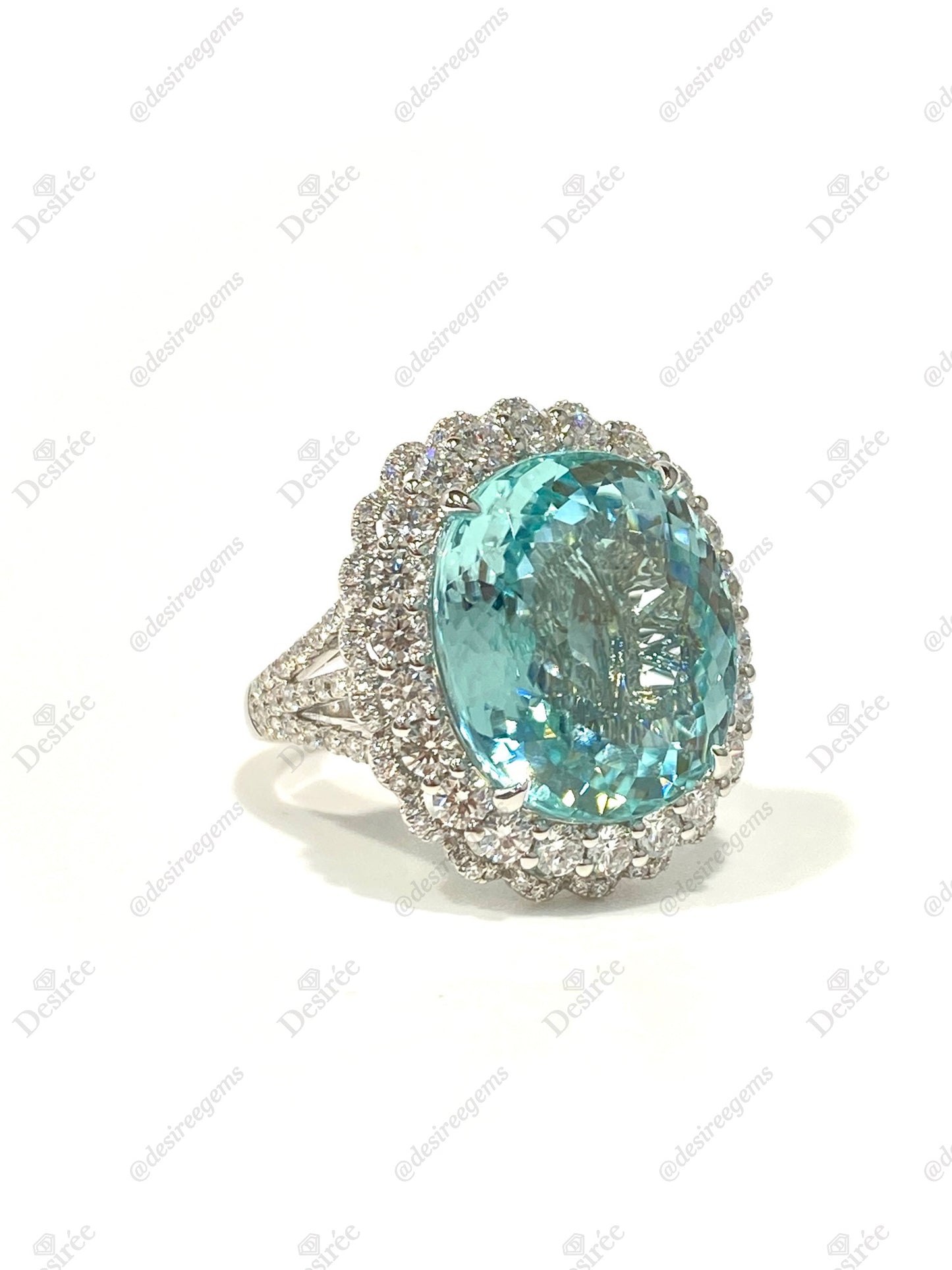 Natural Paraiba Tourmaline 14.85ct Ring
