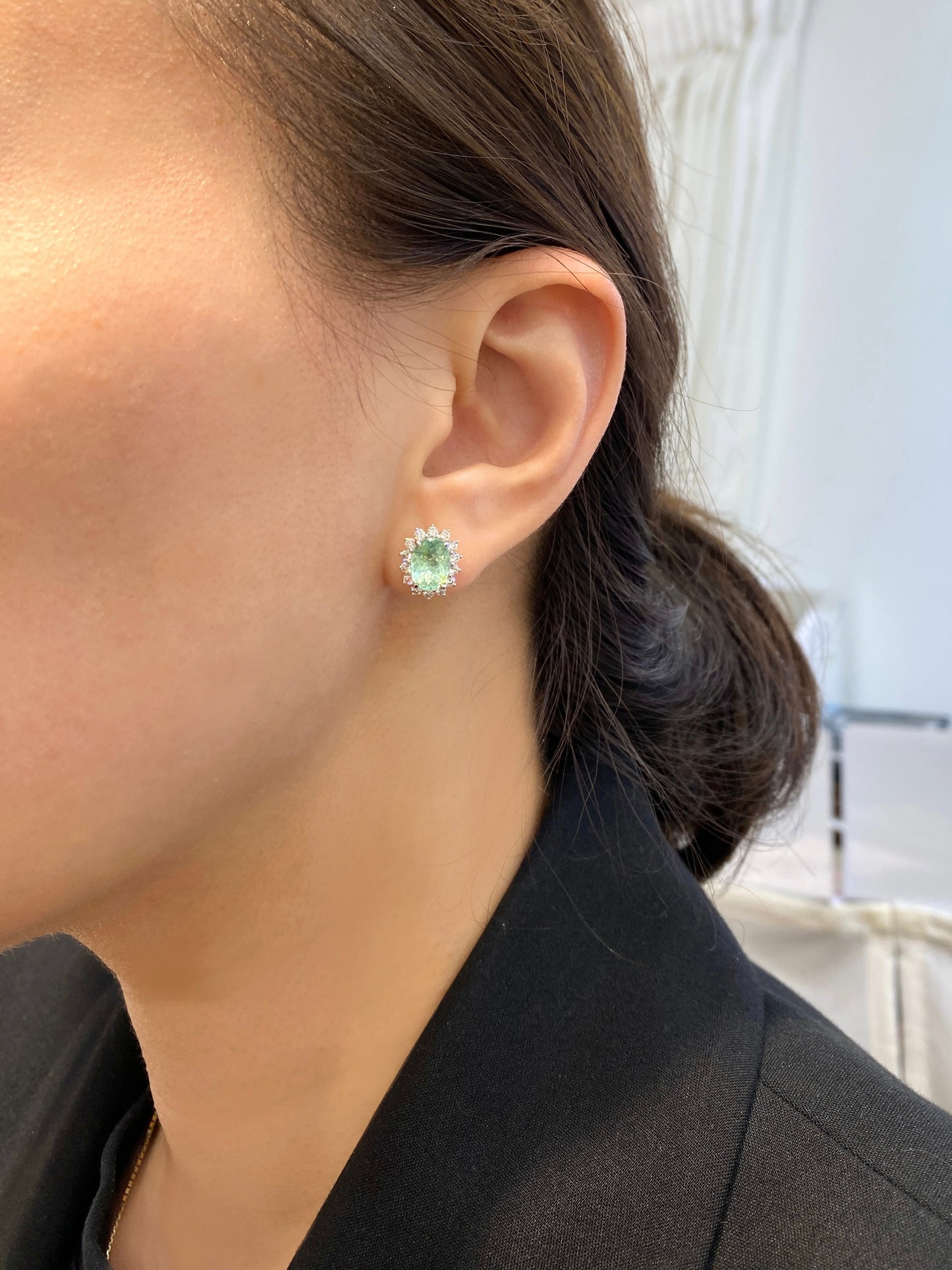 Natural Paraiba Tourmaline 3.04ct Earrings