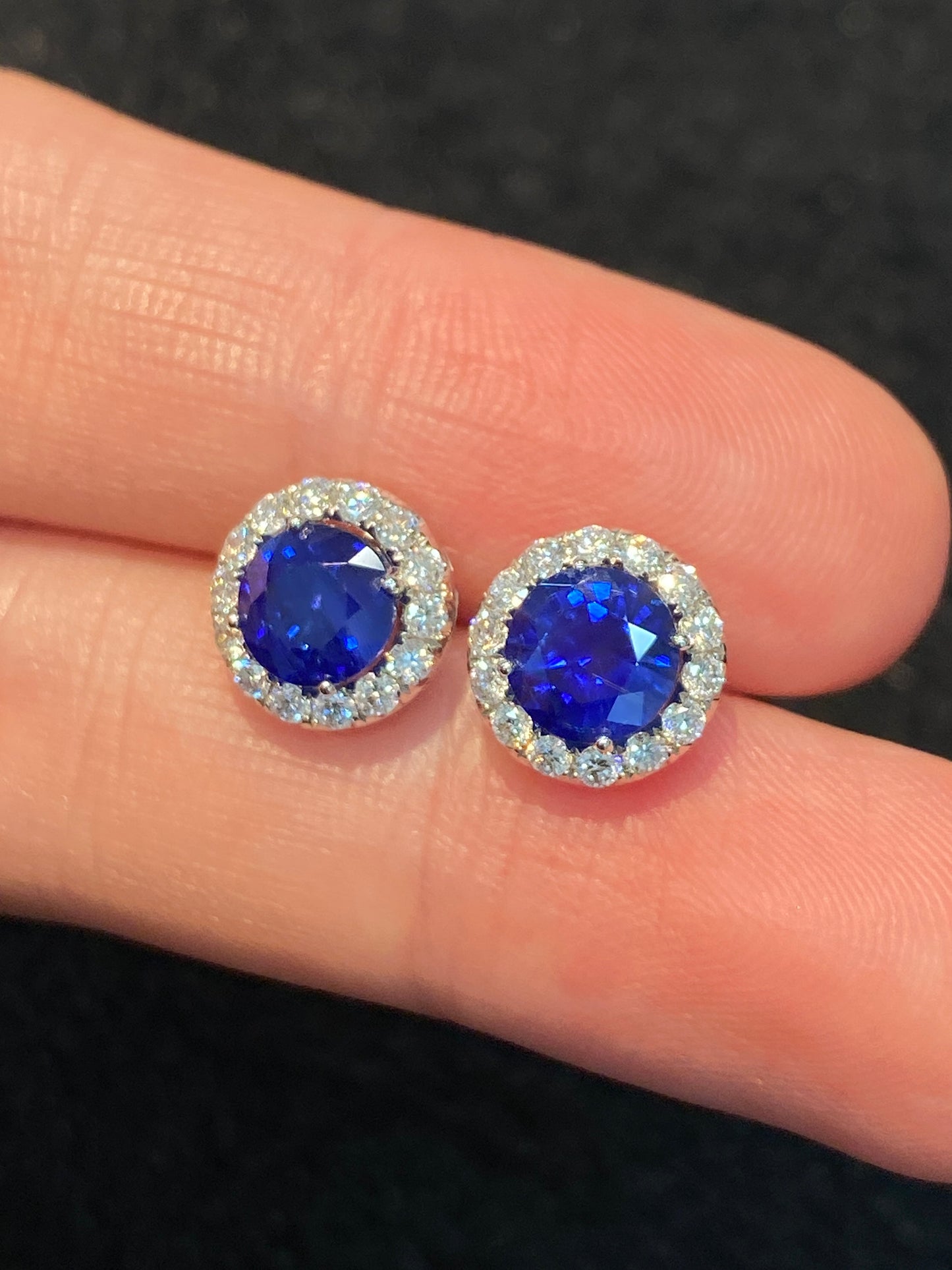 Blue Sapphire 2.00ct Earrings