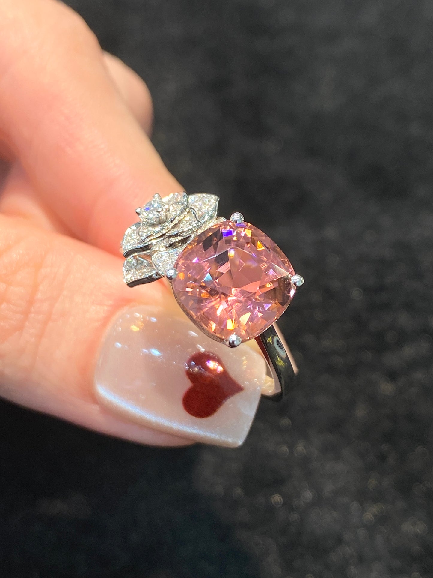 Natural Pink Tourmaline 4.42ct Ring
